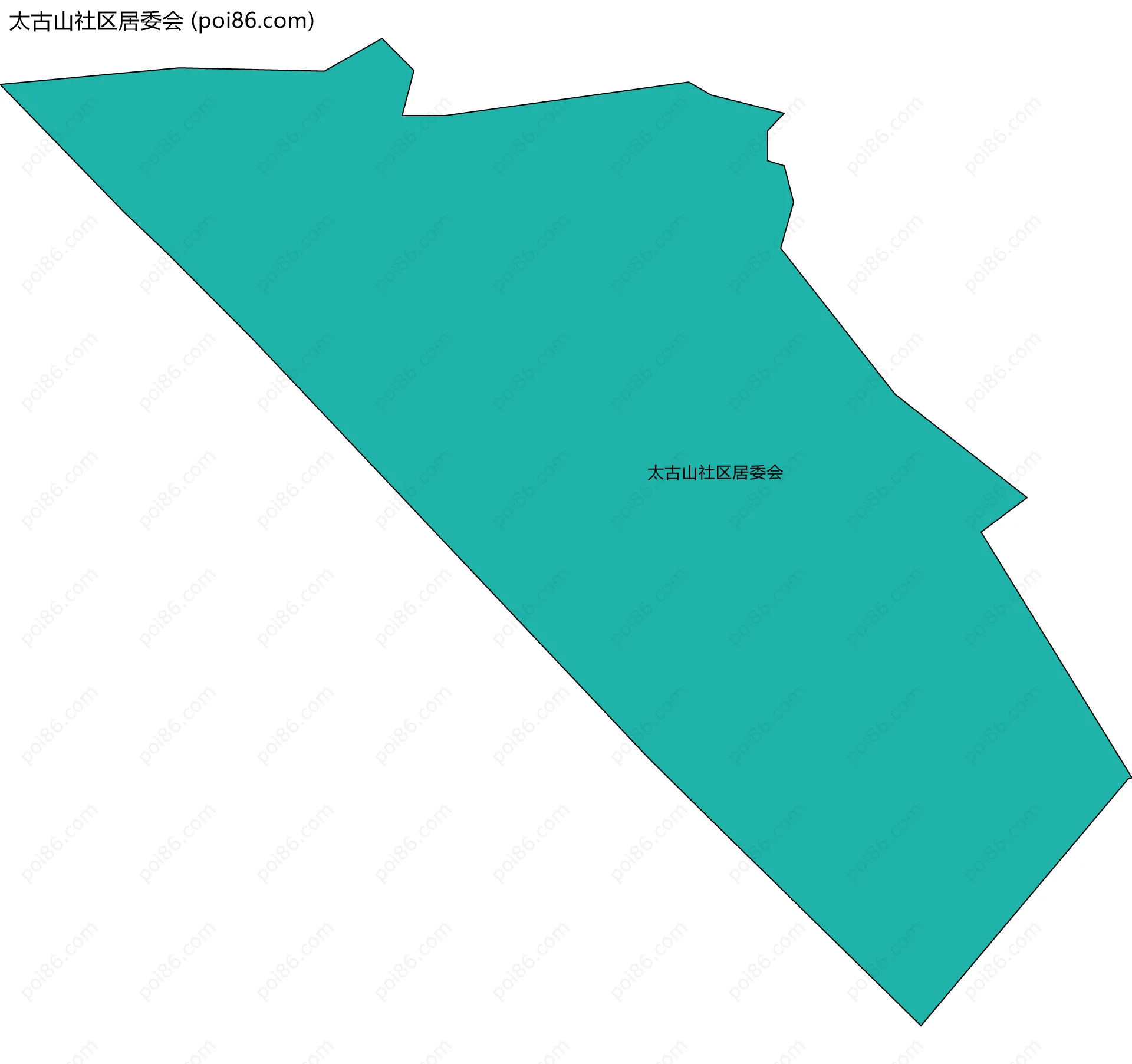 太古山社区居委会边界地图