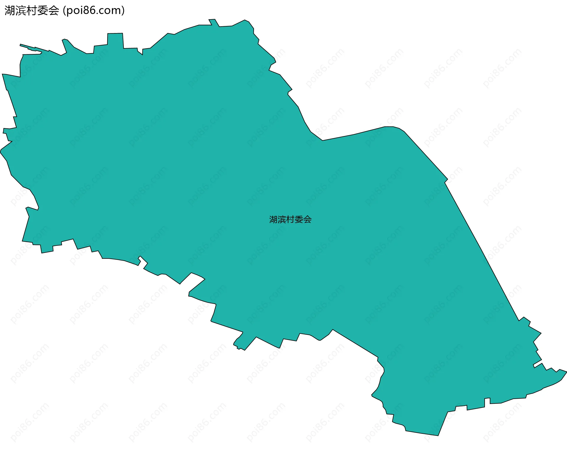 湖滨村委会边界地图