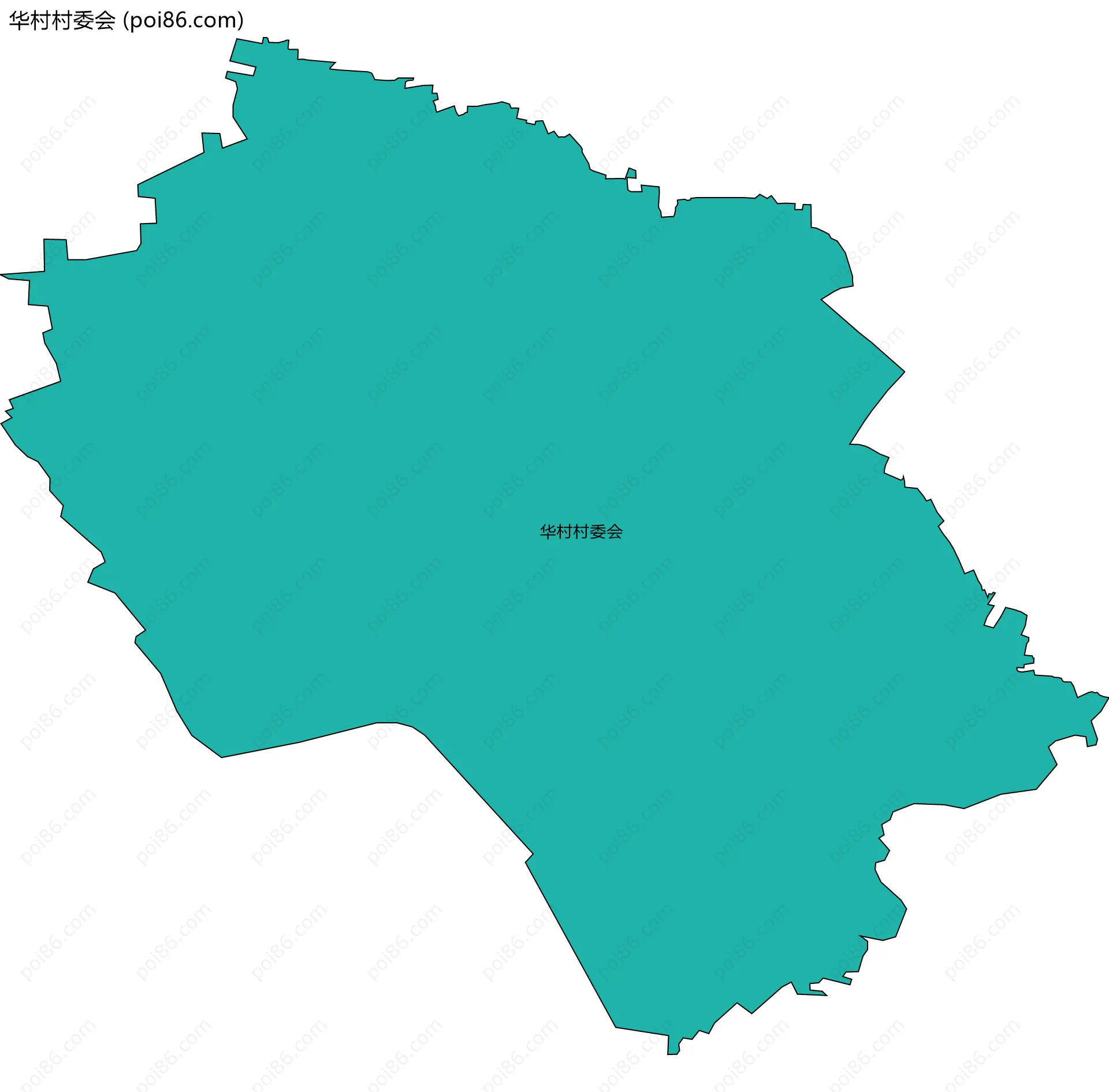 华村村委会边界地图