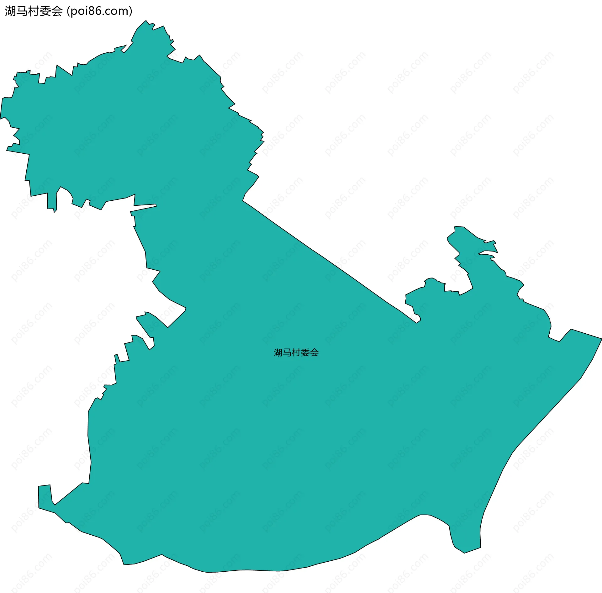 湖马村委会边界地图