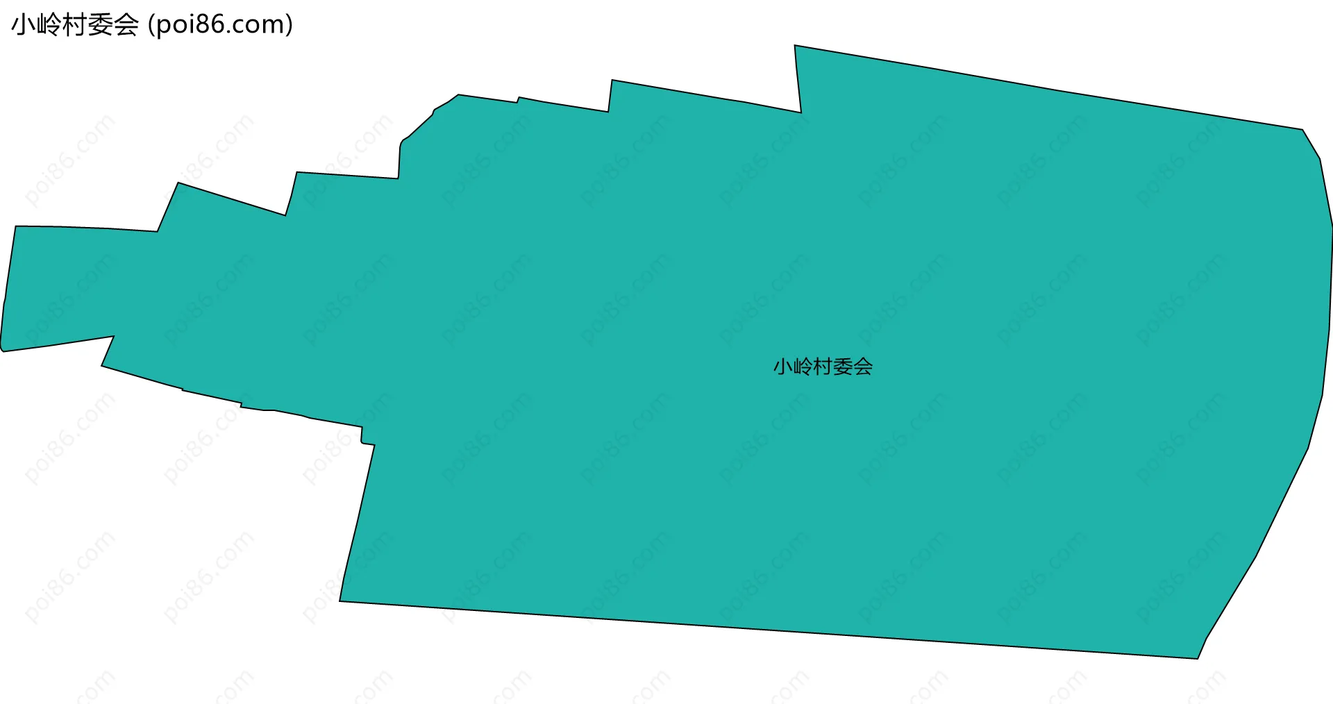 小岭村委会边界地图