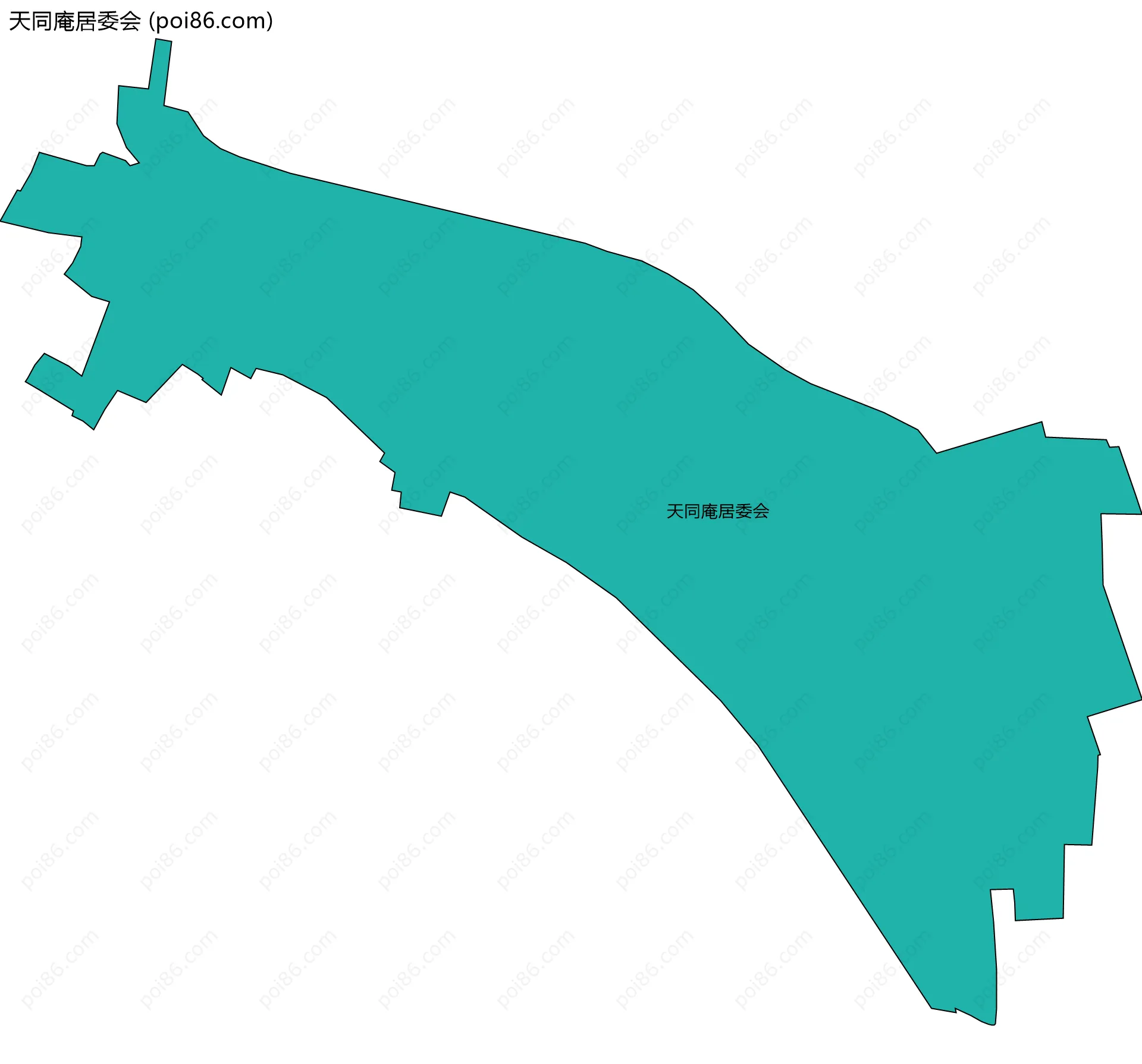 天同庵居委会边界地图