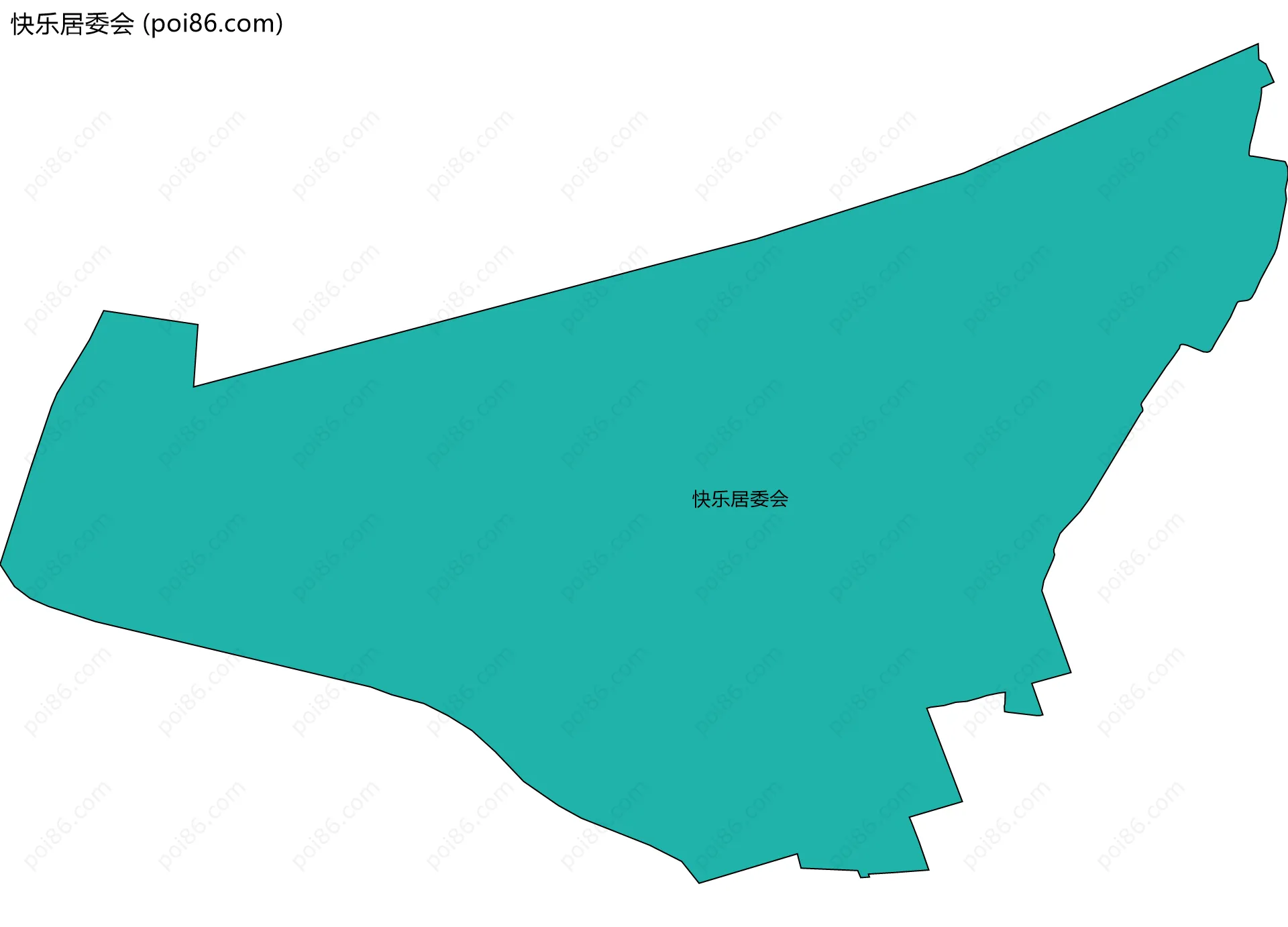 快乐居委会边界地图
