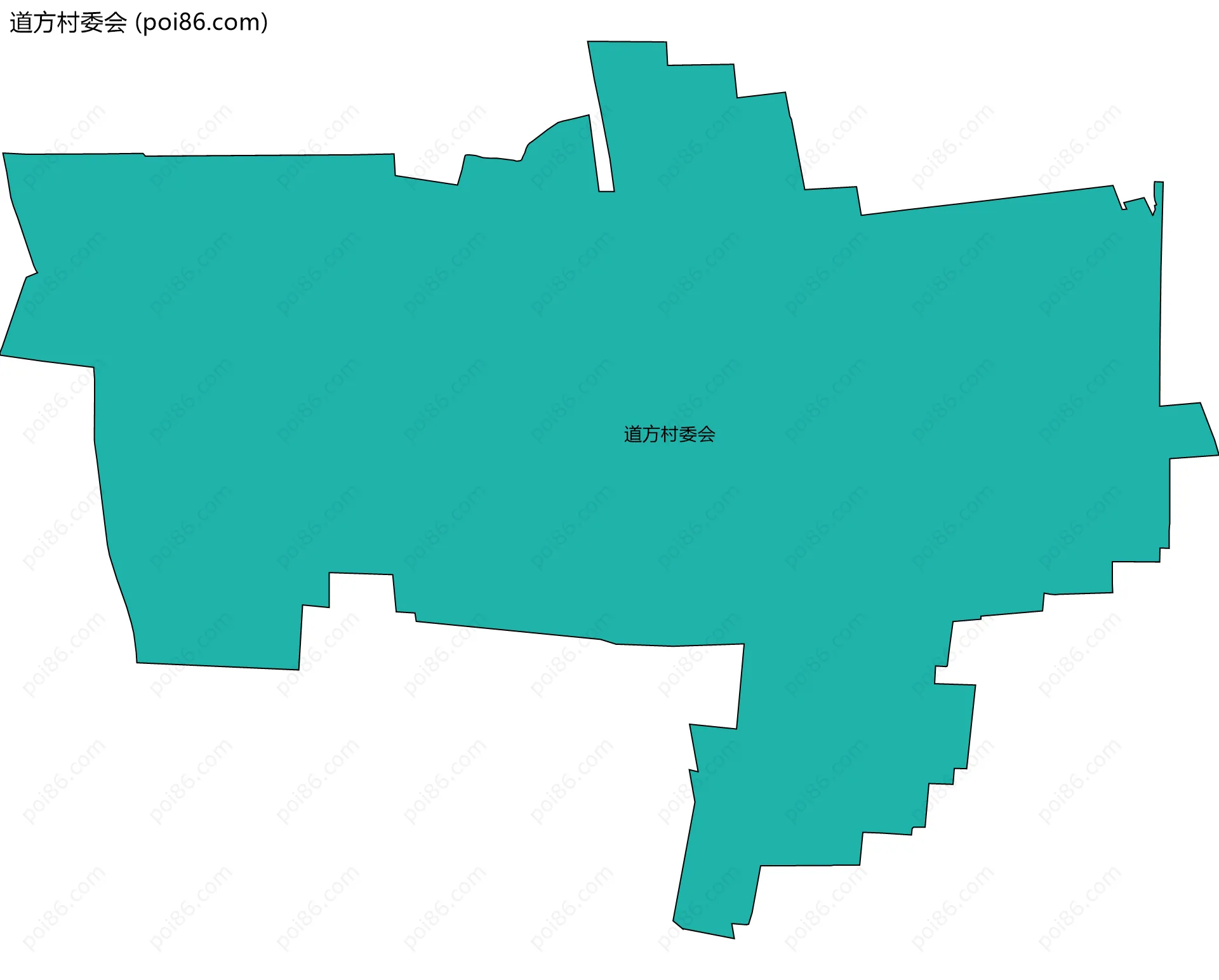 道方村委会边界地图