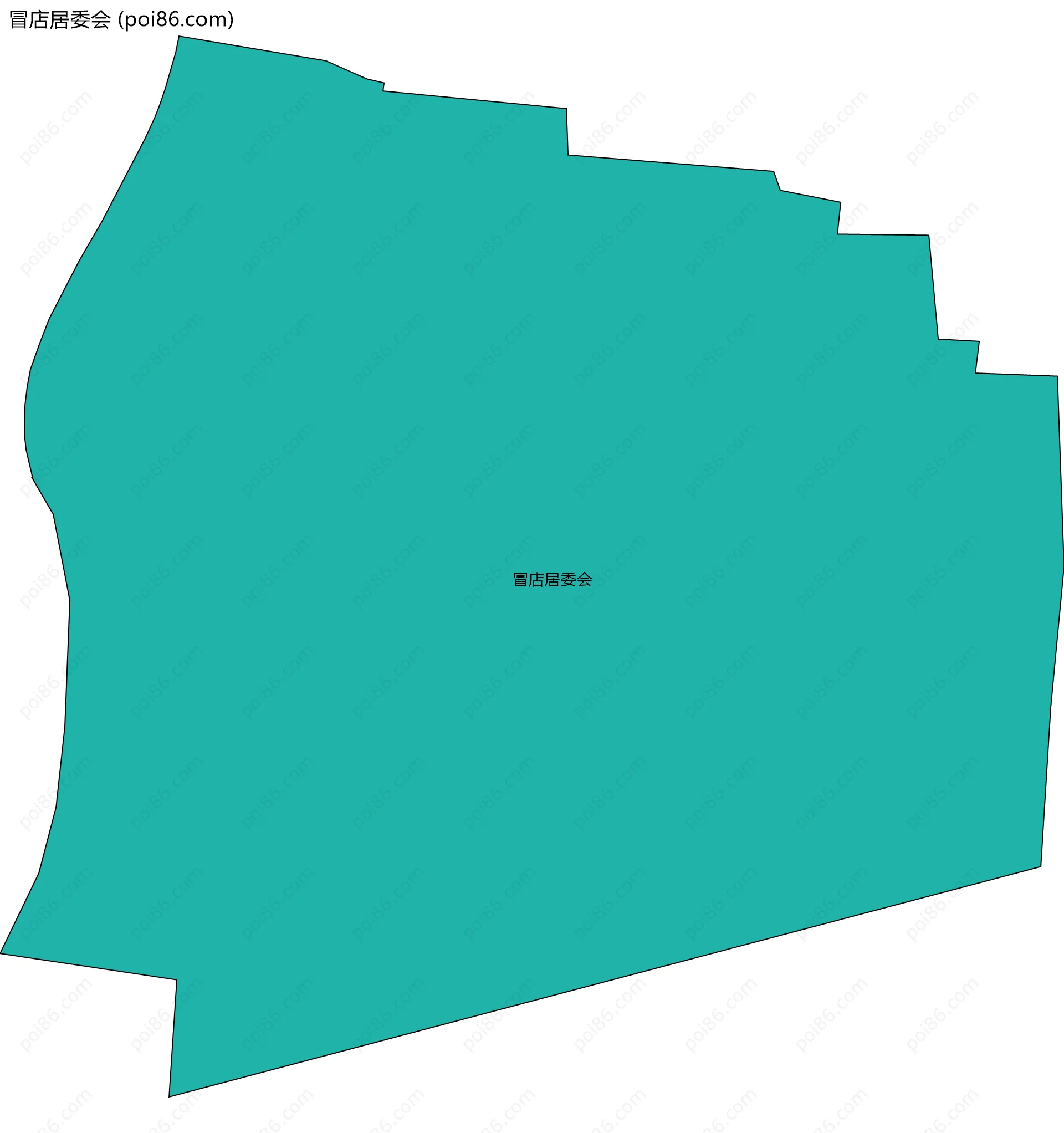 冒店居委会边界地图