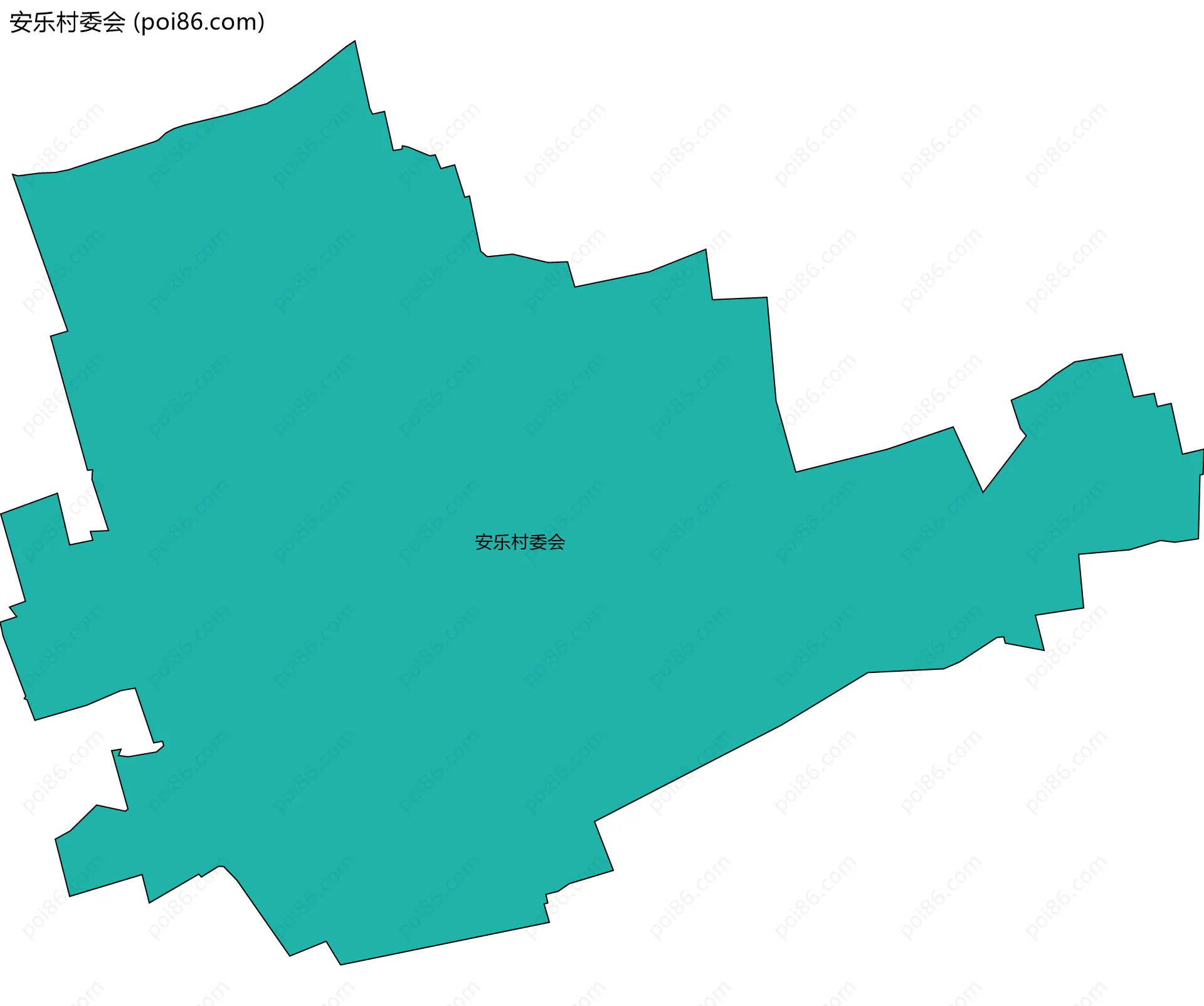 安乐村委会边界地图