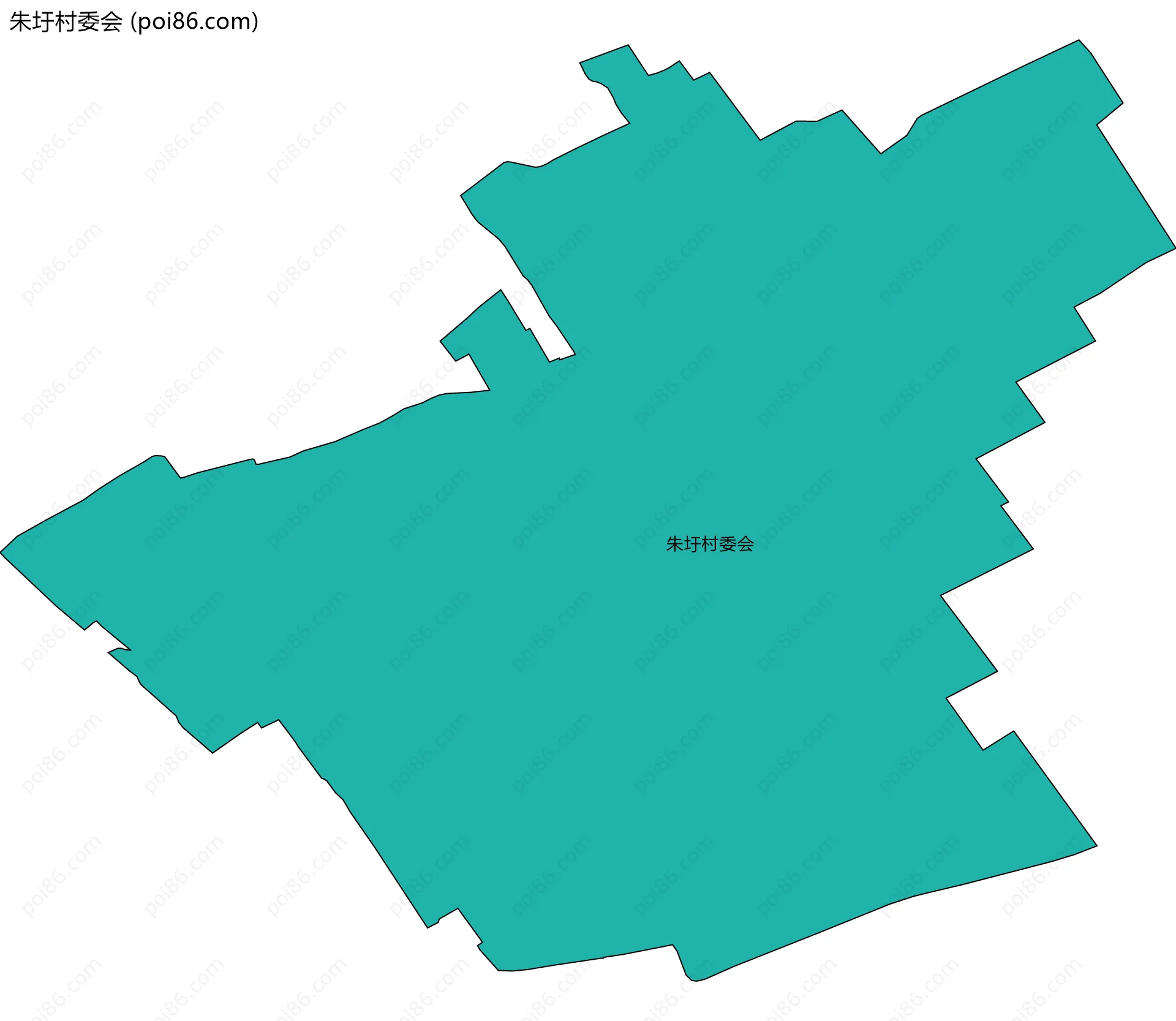 朱圩村委会边界地图
