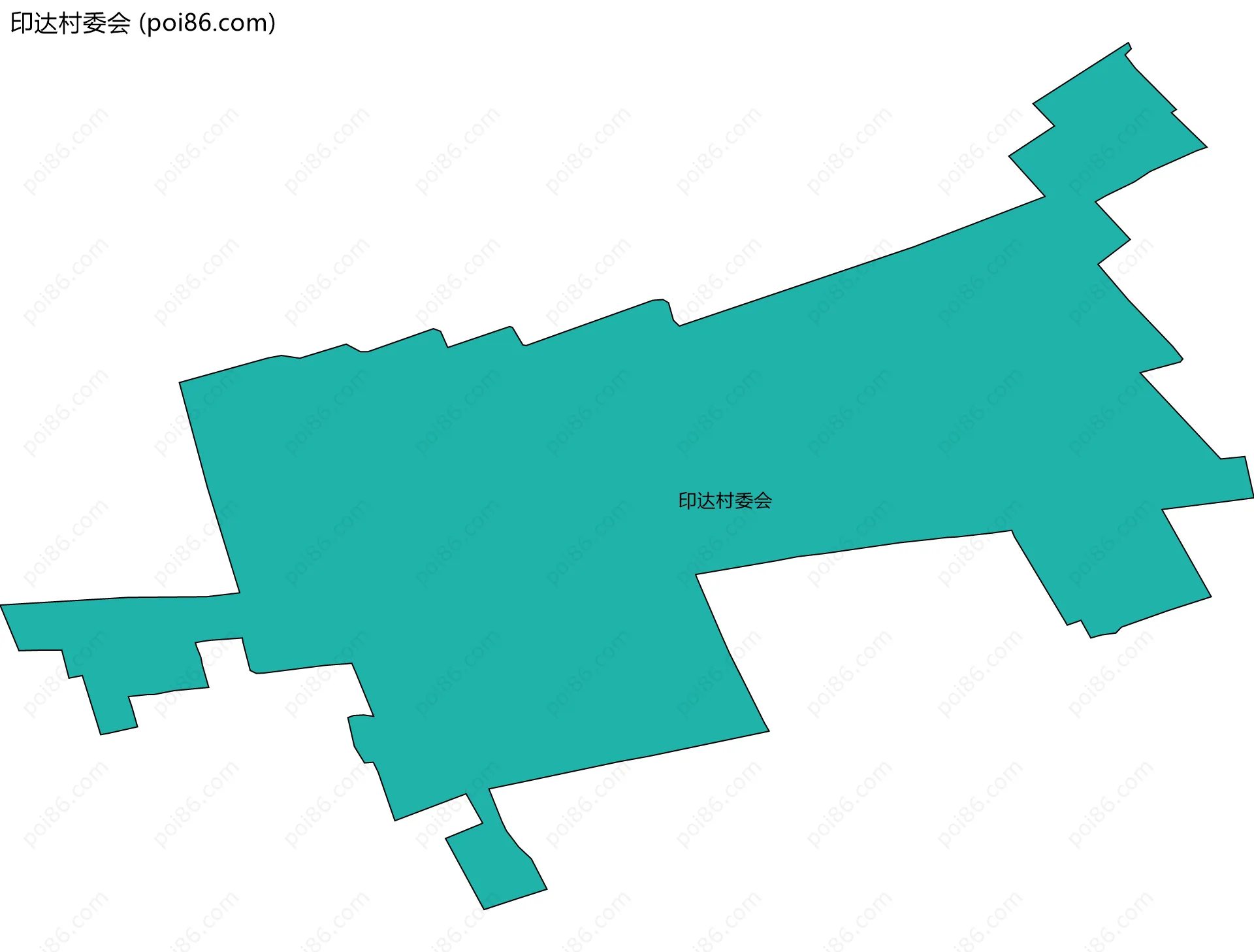 印达村委会边界地图