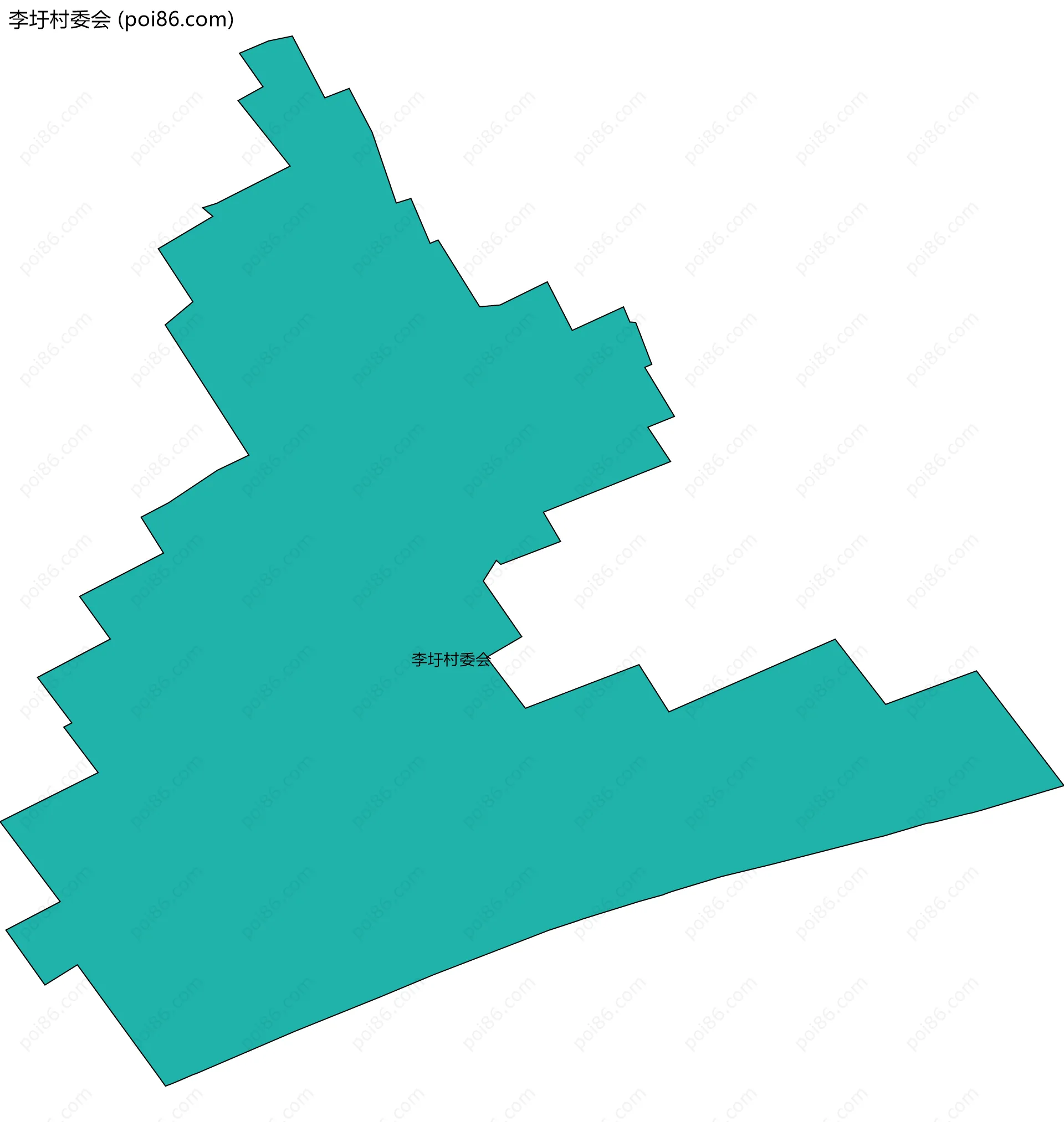 李圩村委会边界地图