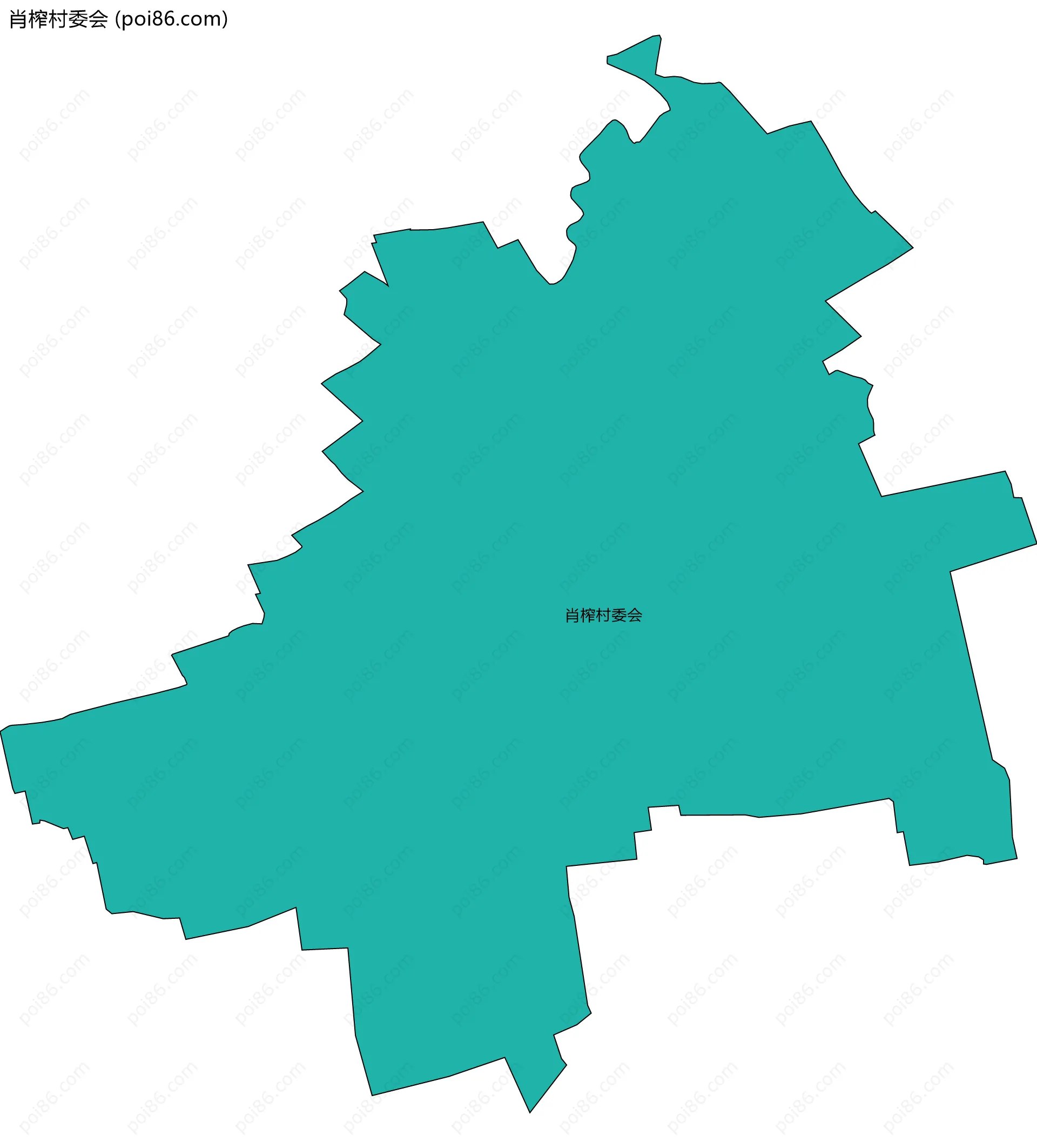 肖榨村委会边界地图