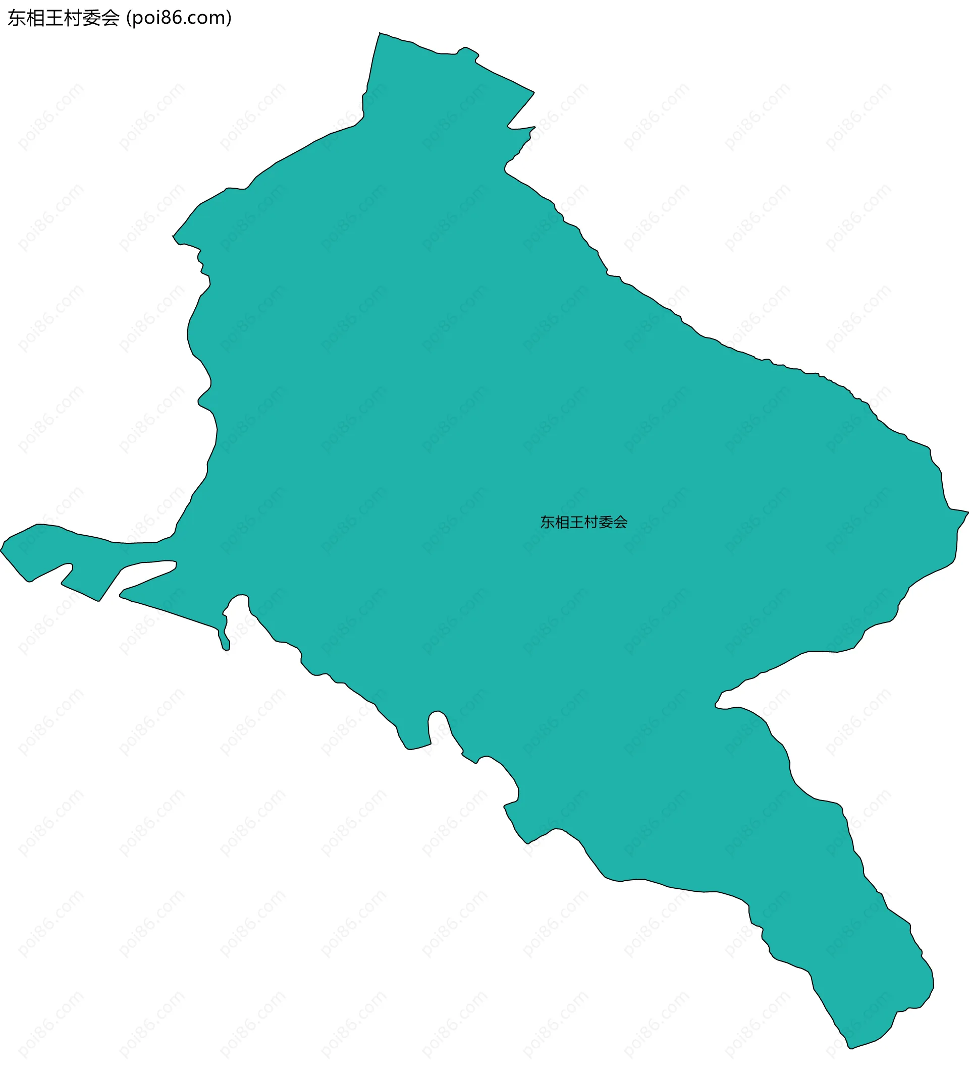 东相王村委会边界地图