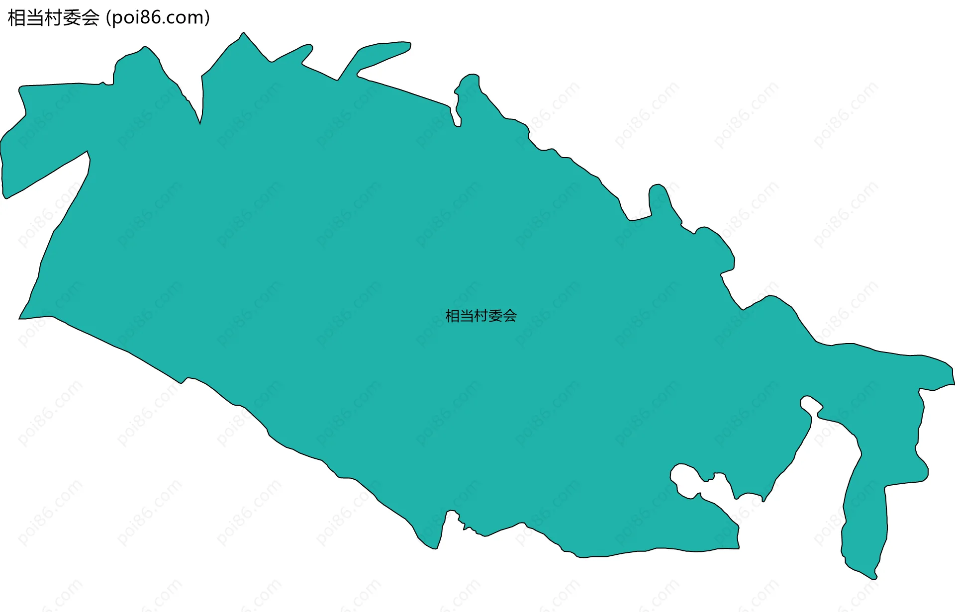 相当村委会边界地图