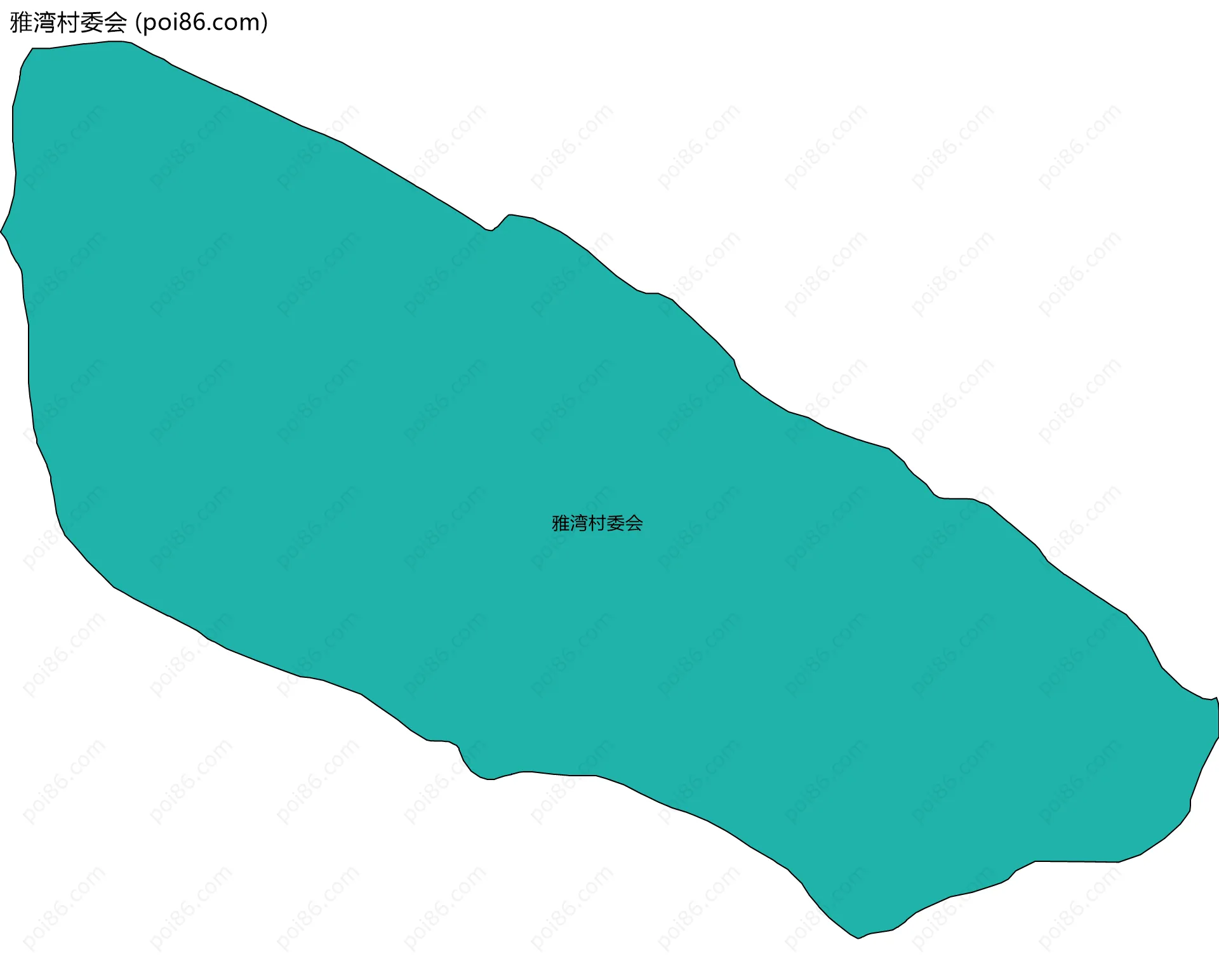 雅湾村委会边界地图
