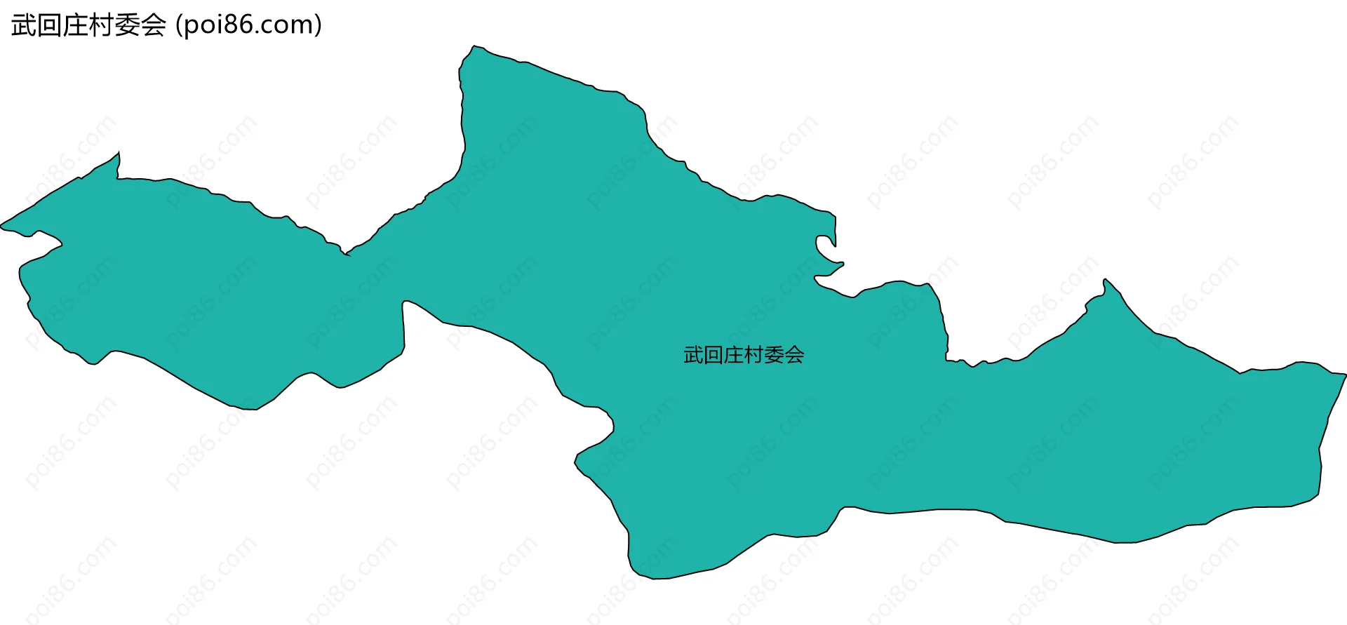 武回庄村委会边界地图