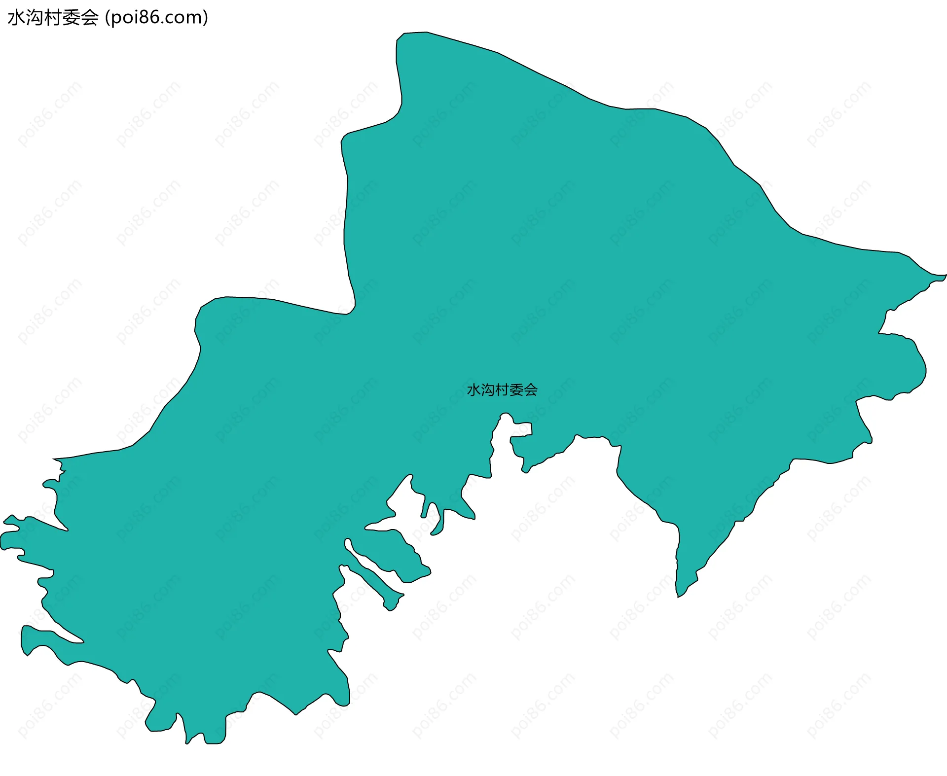 水沟村委会边界地图