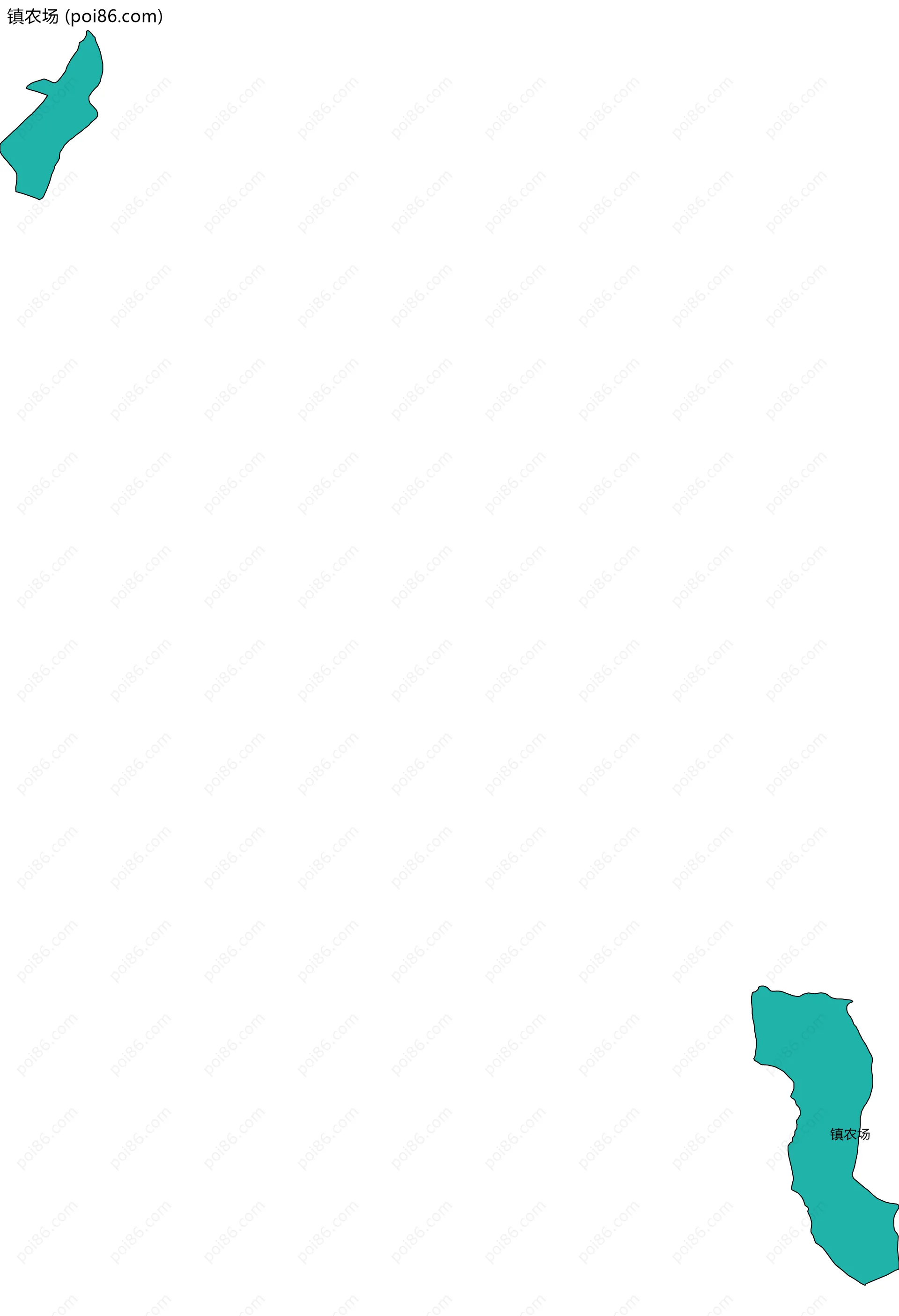 镇农场边界地图
