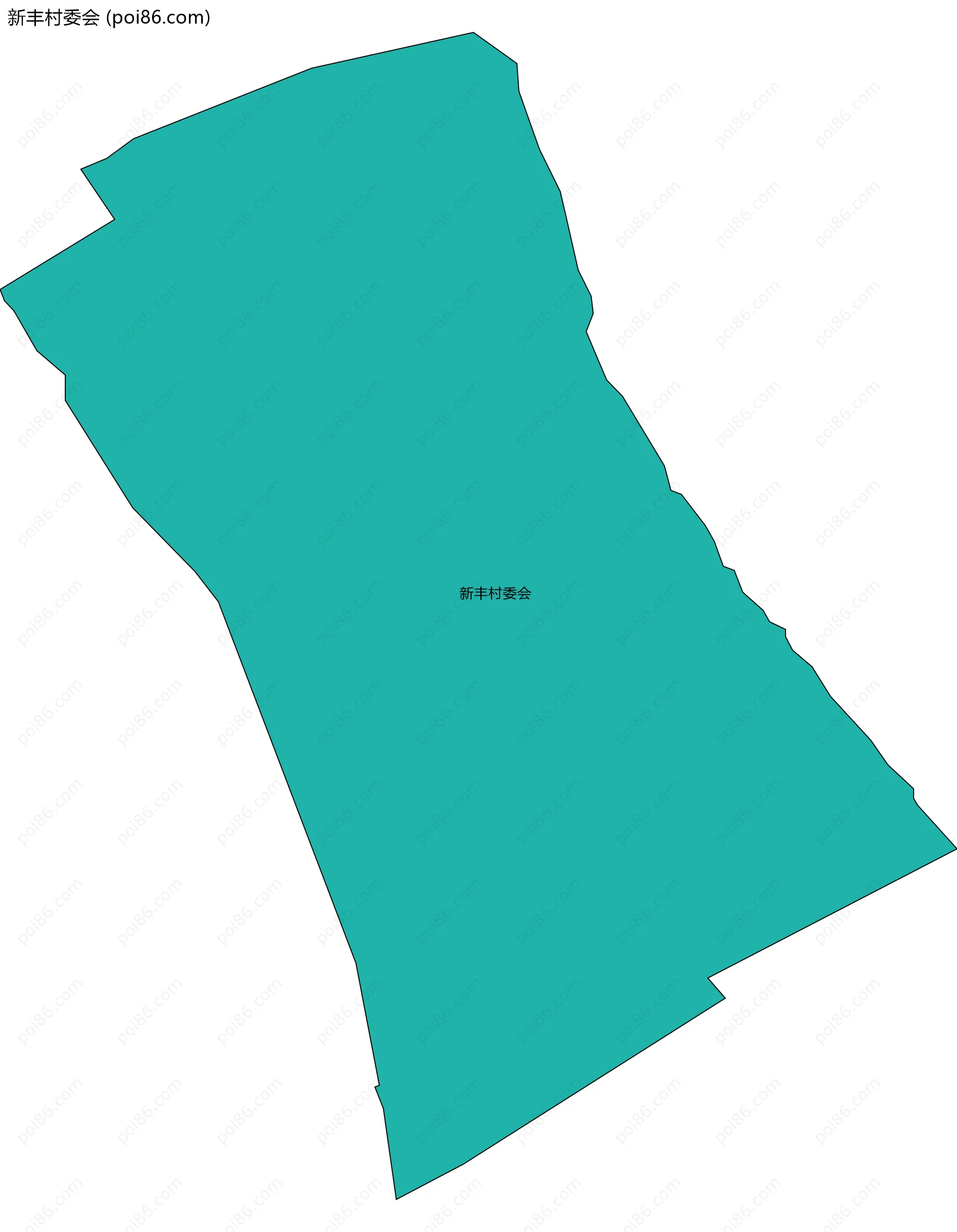 新丰村委会边界地图