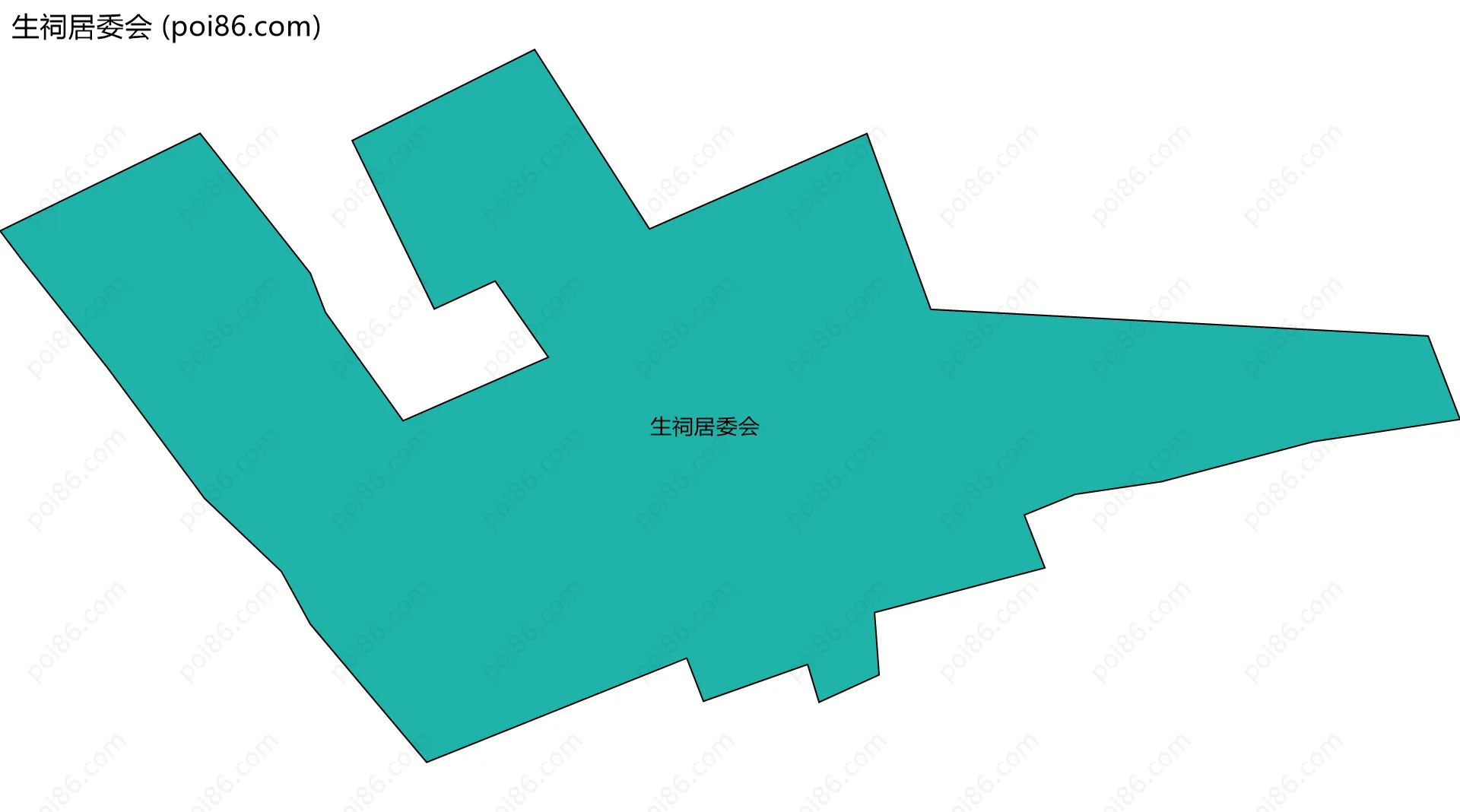 生祠居委会边界地图