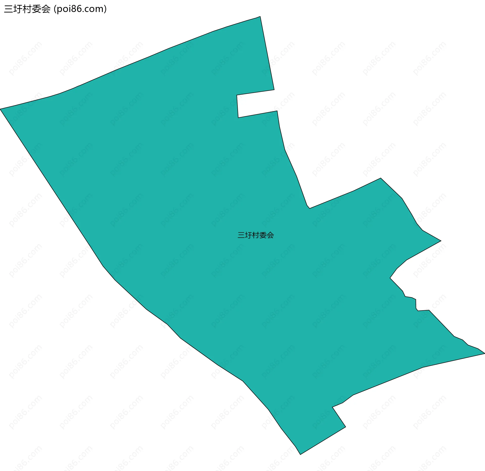 三圩村委会边界地图