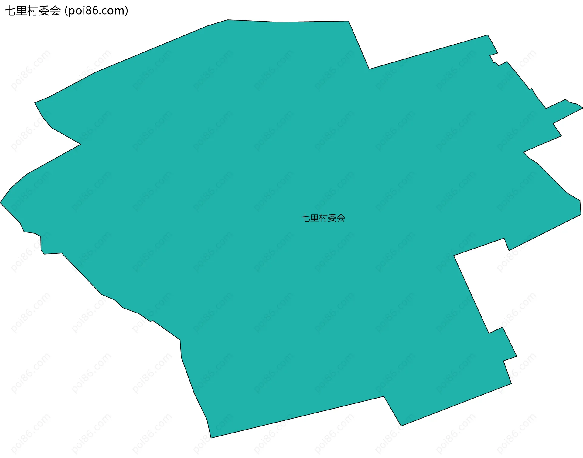 七里村委会边界地图