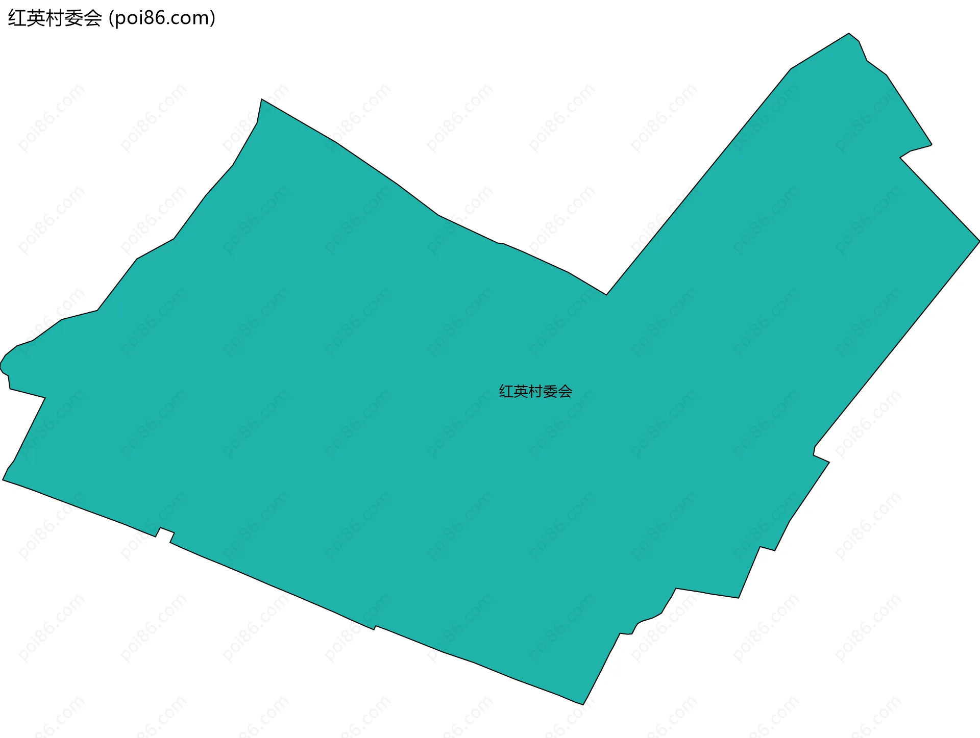 红英村委会边界地图