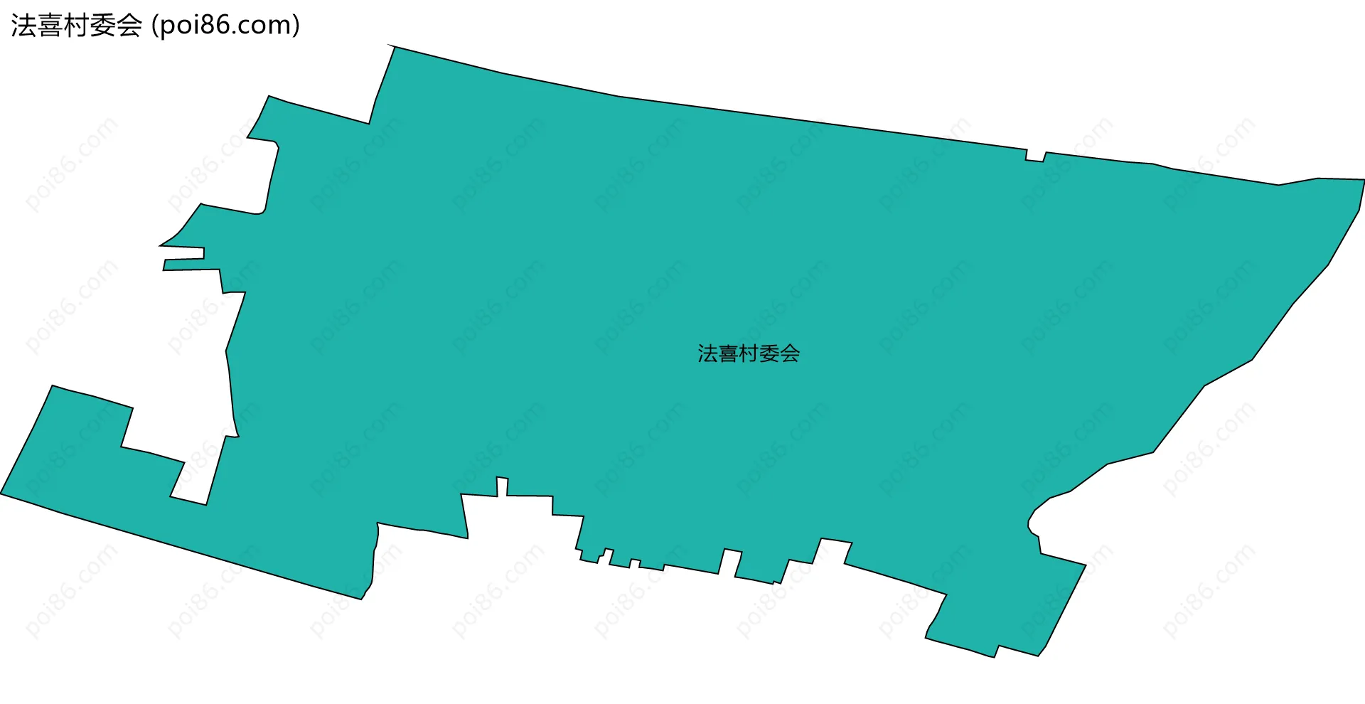 法喜村委会边界地图