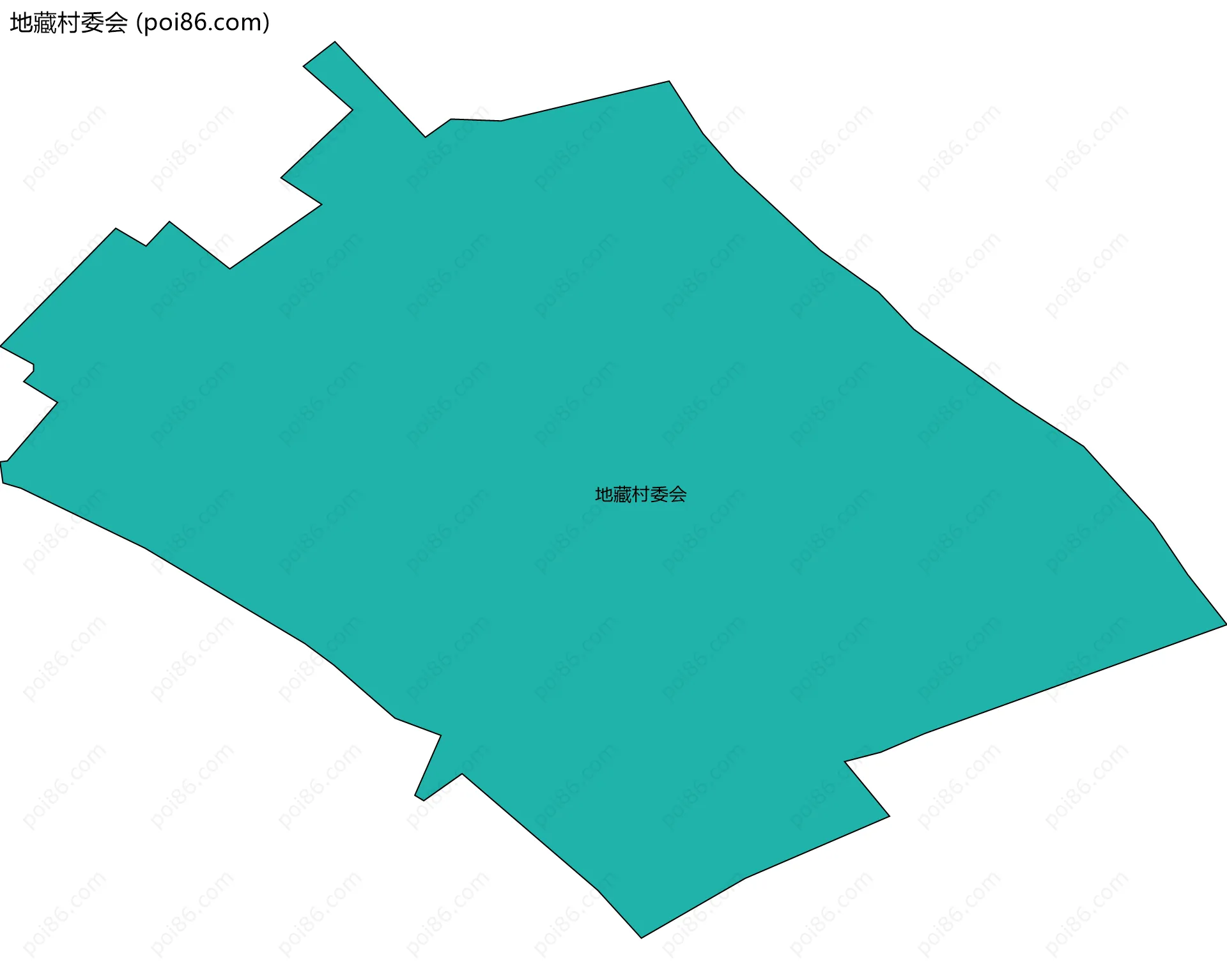 地藏村委会边界地图