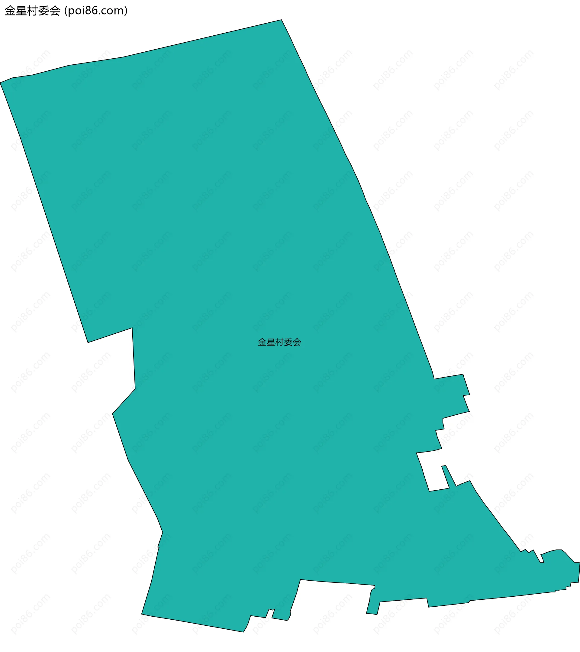金星村委会边界地图