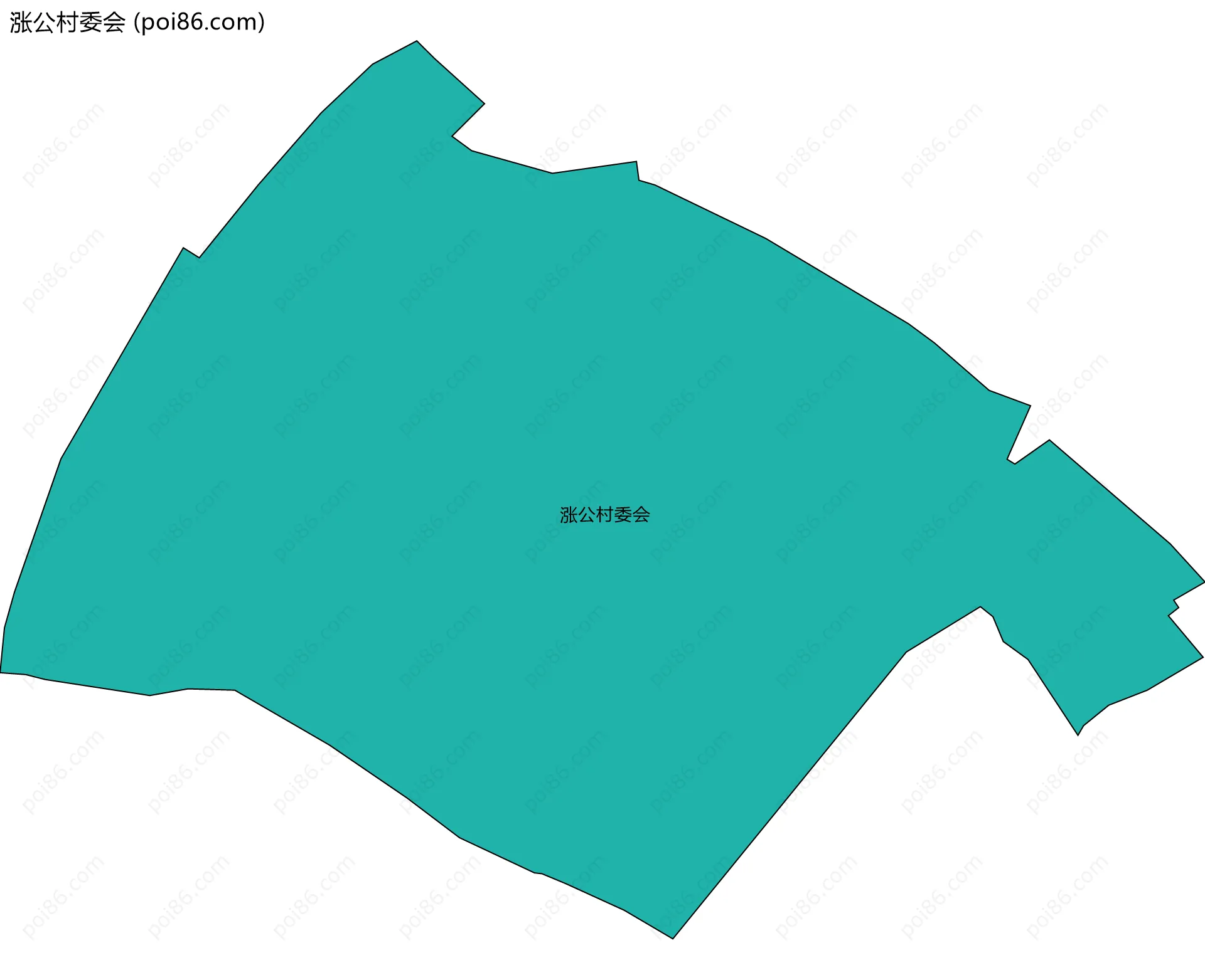 涨公村委会边界地图