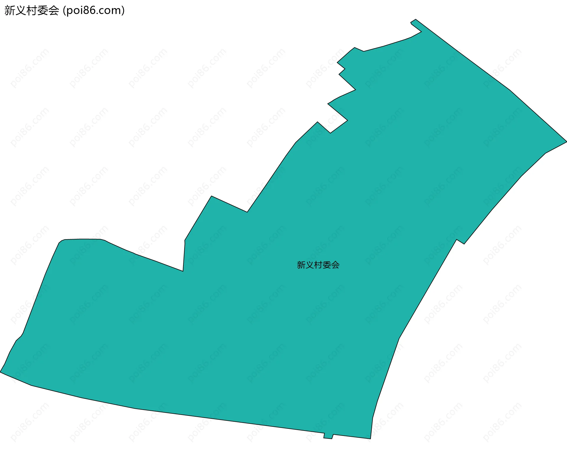 新义村委会边界地图