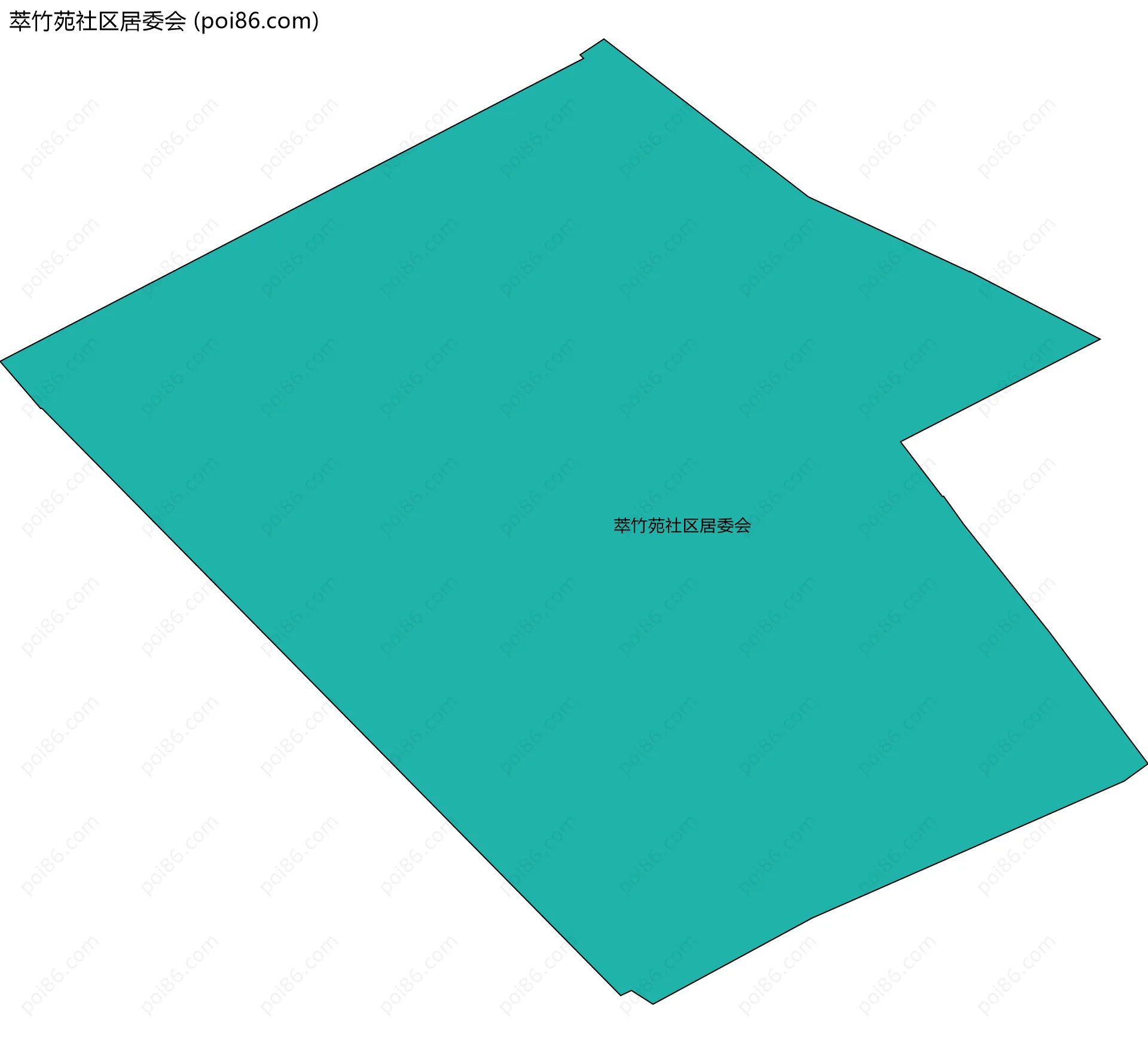 萃竹苑社区居委会边界地图