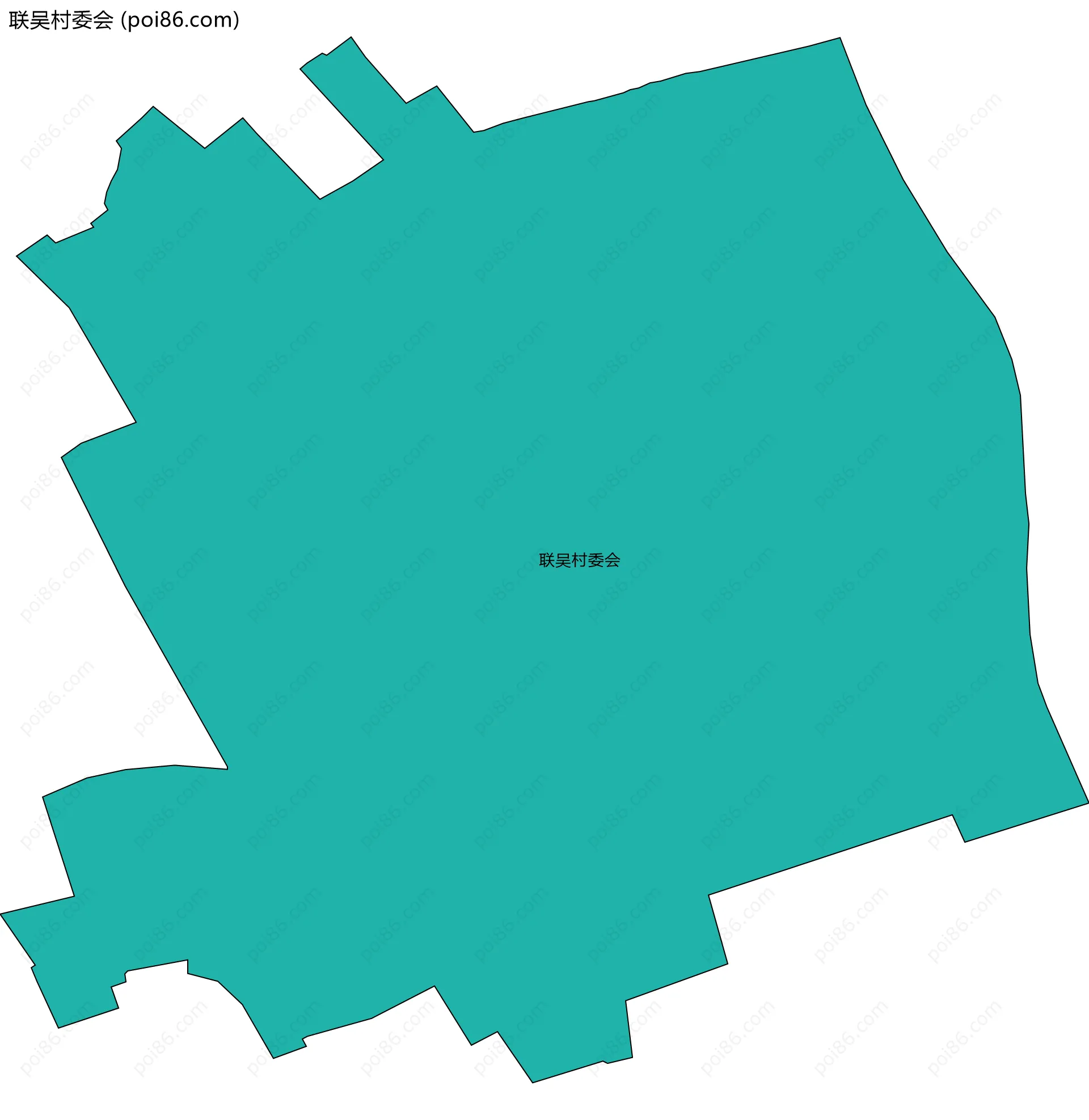 联吴村委会边界地图
