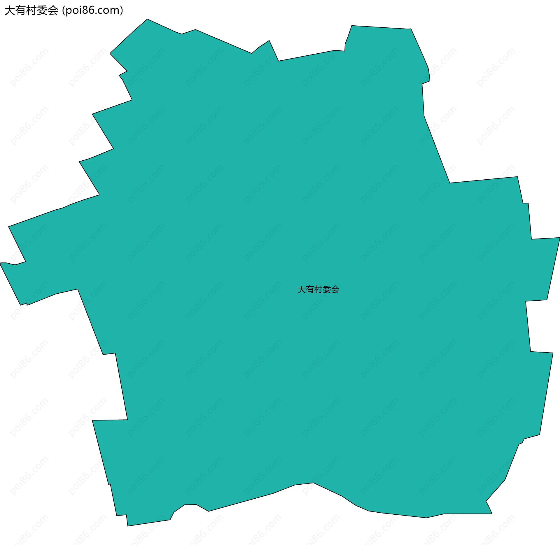 大有村委会边界地图