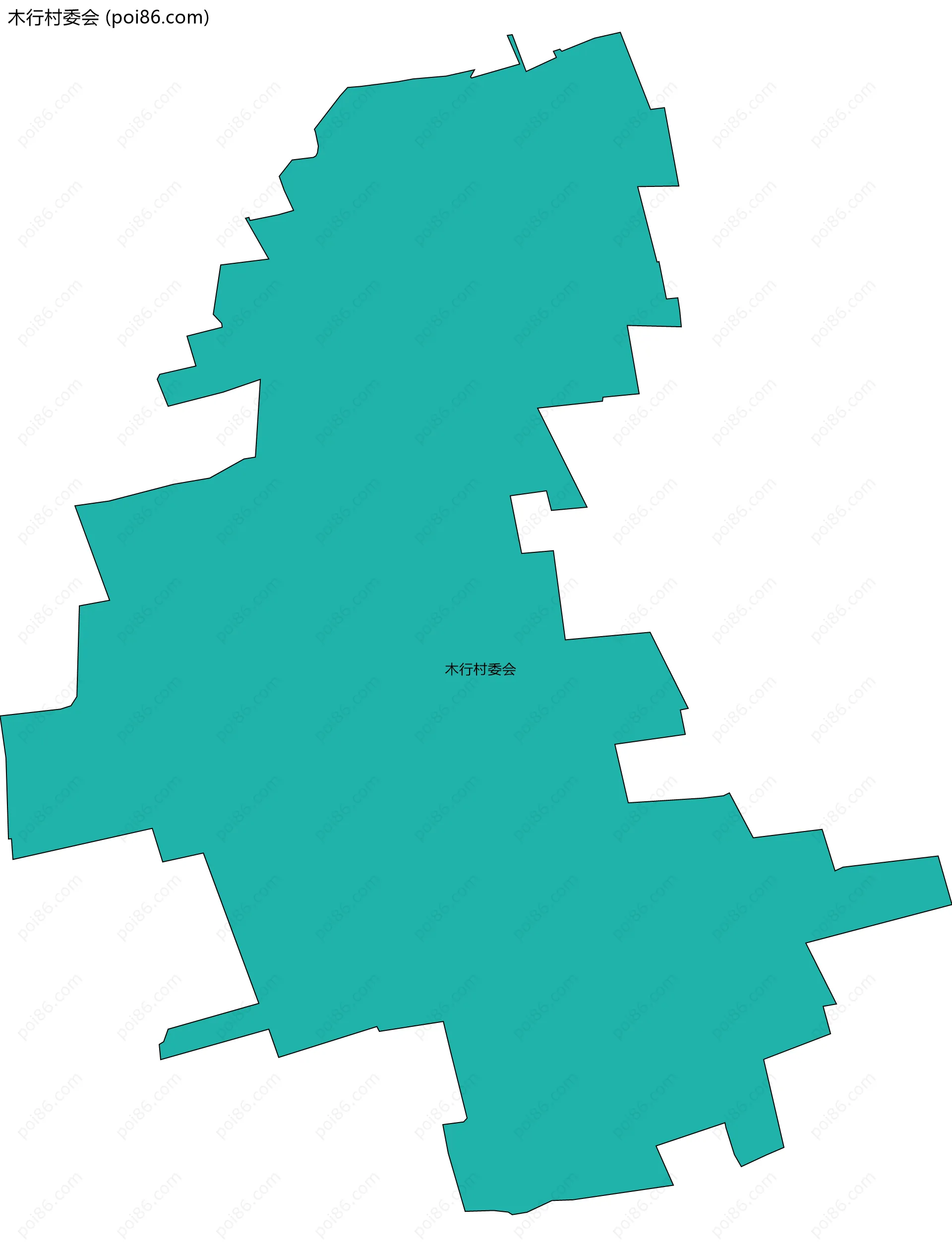 木行村委会边界地图