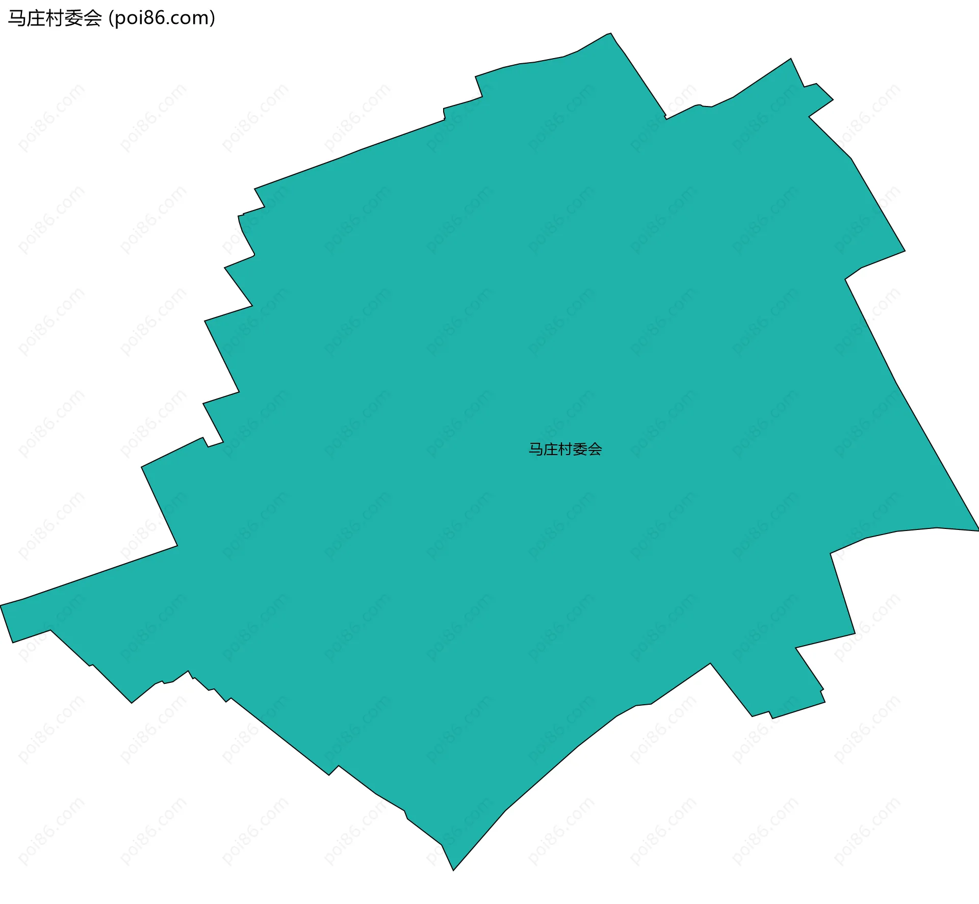马庄村委会边界地图