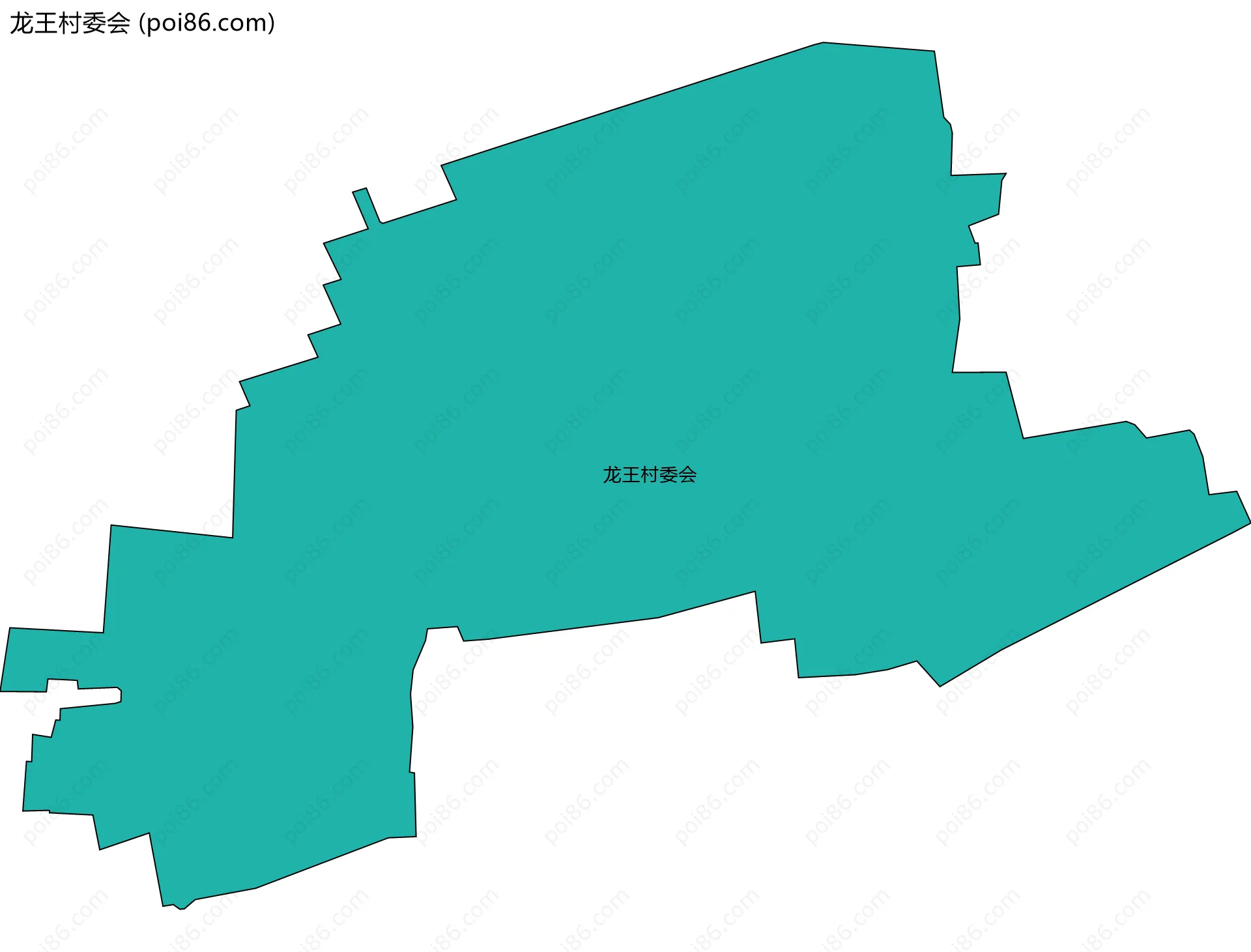 龙王村委会边界地图