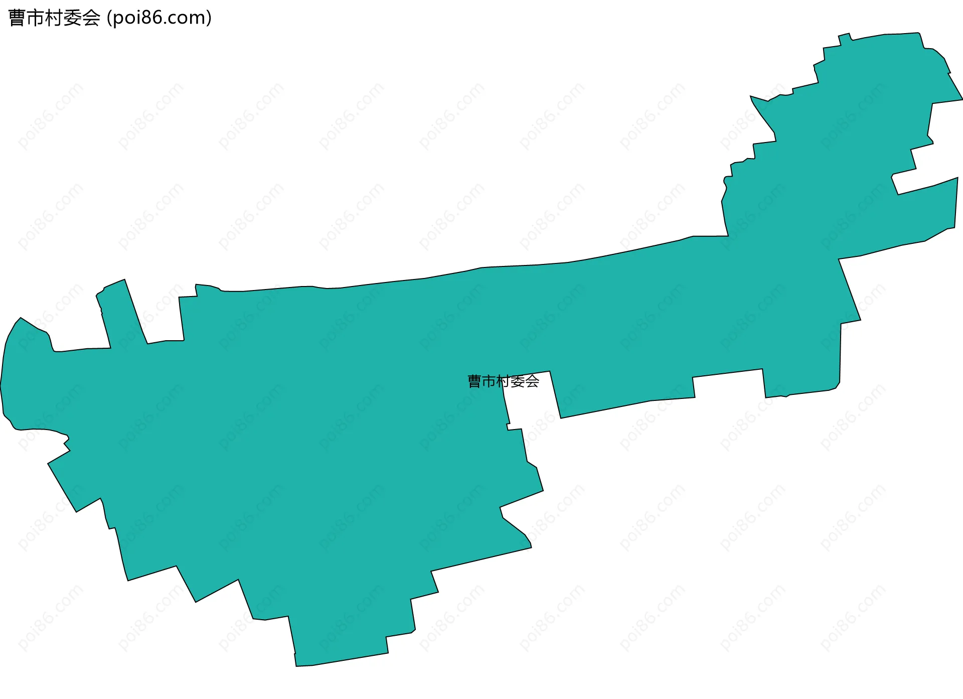 曹市村委会边界地图