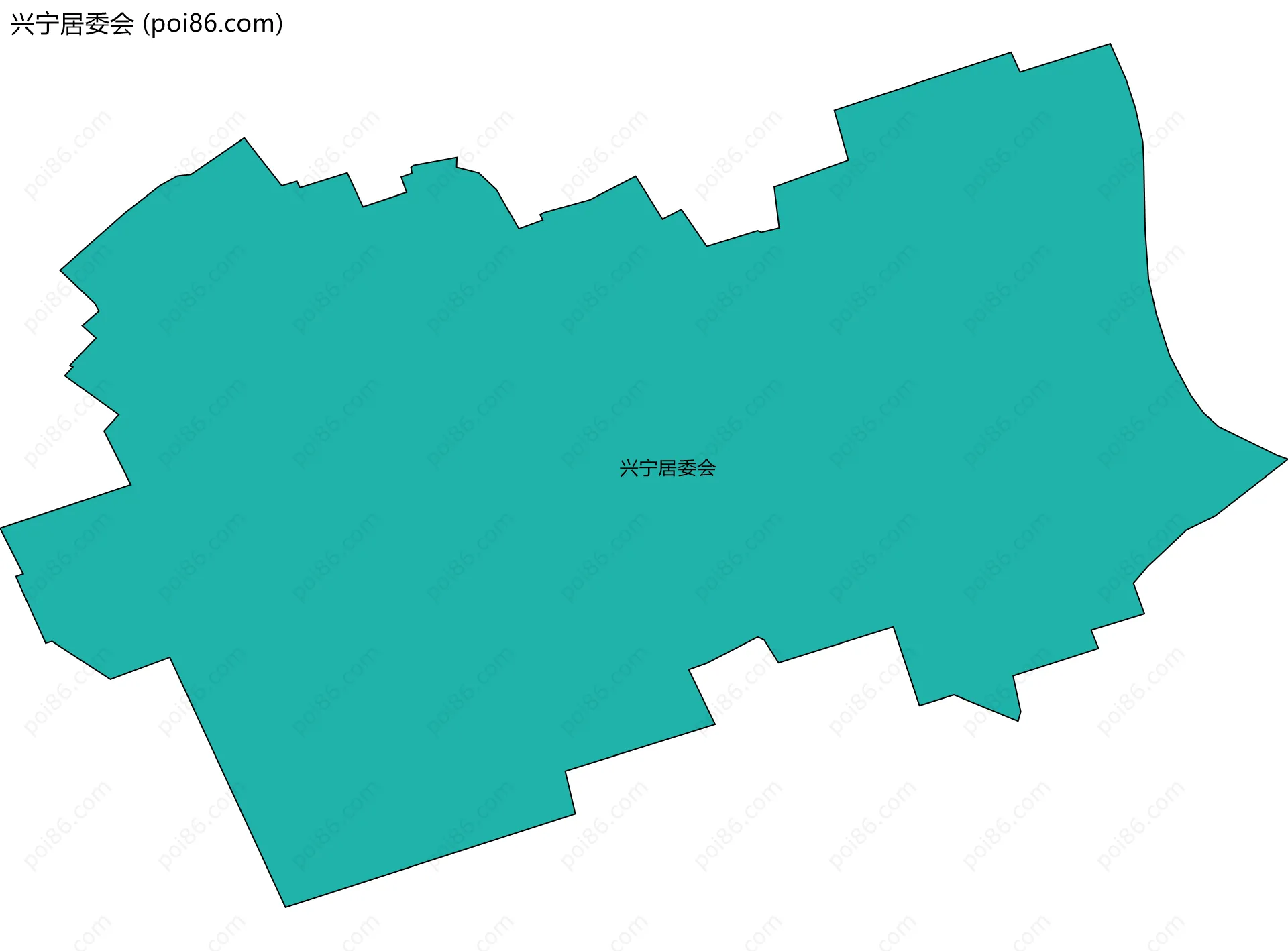 兴宁居委会边界地图