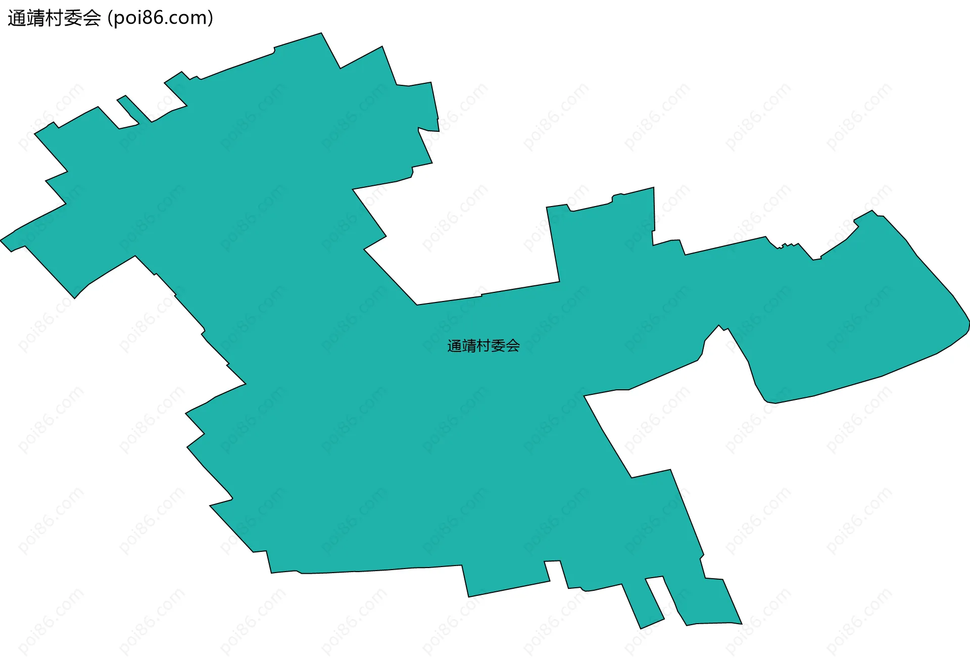 通靖村委会边界地图