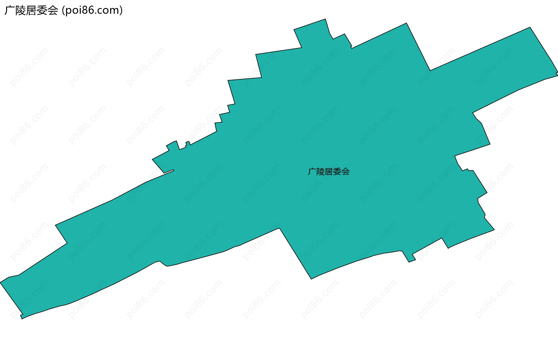 广陵居委会边界地图