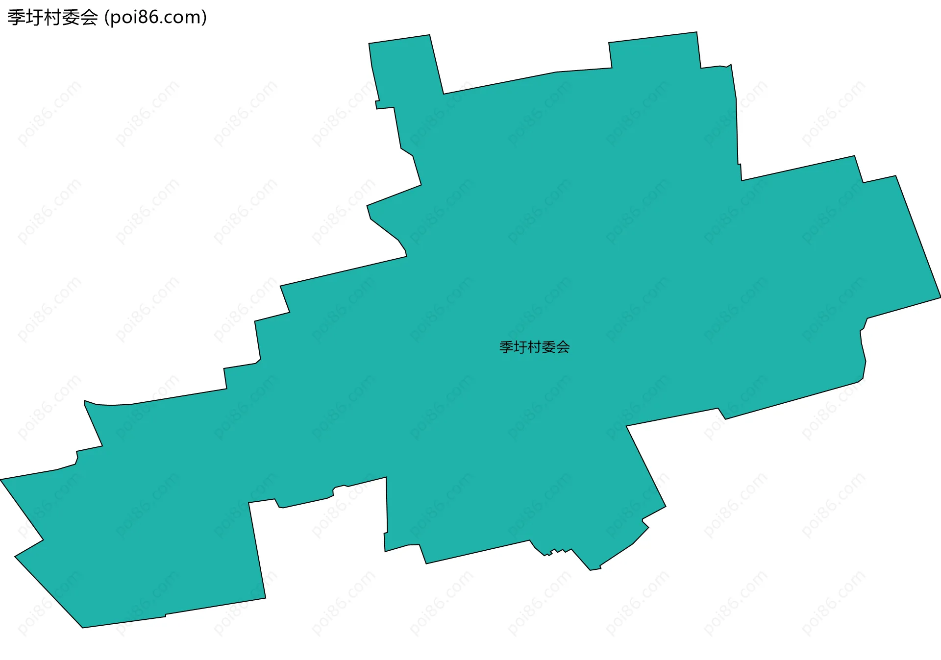 季圩村委会边界地图