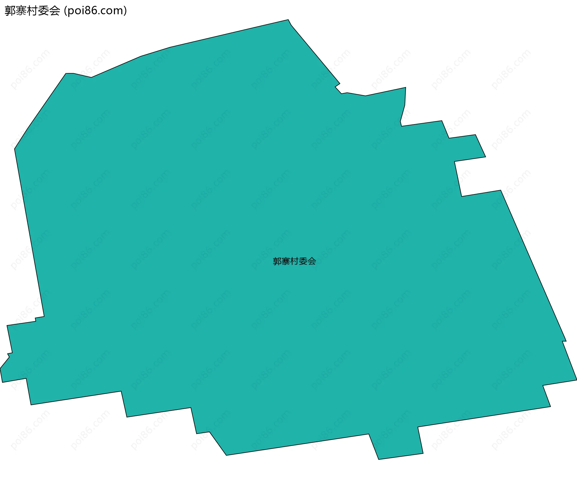 郭寨村委会边界地图