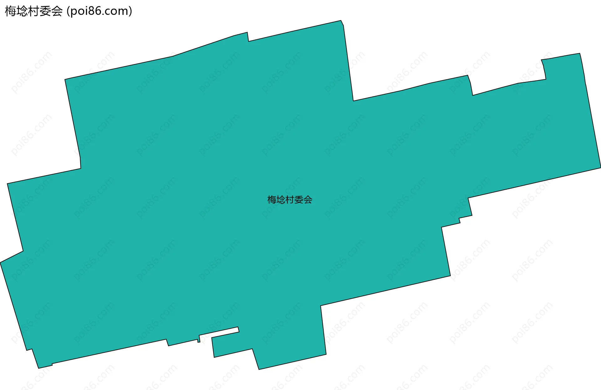 梅埝村委会边界地图
