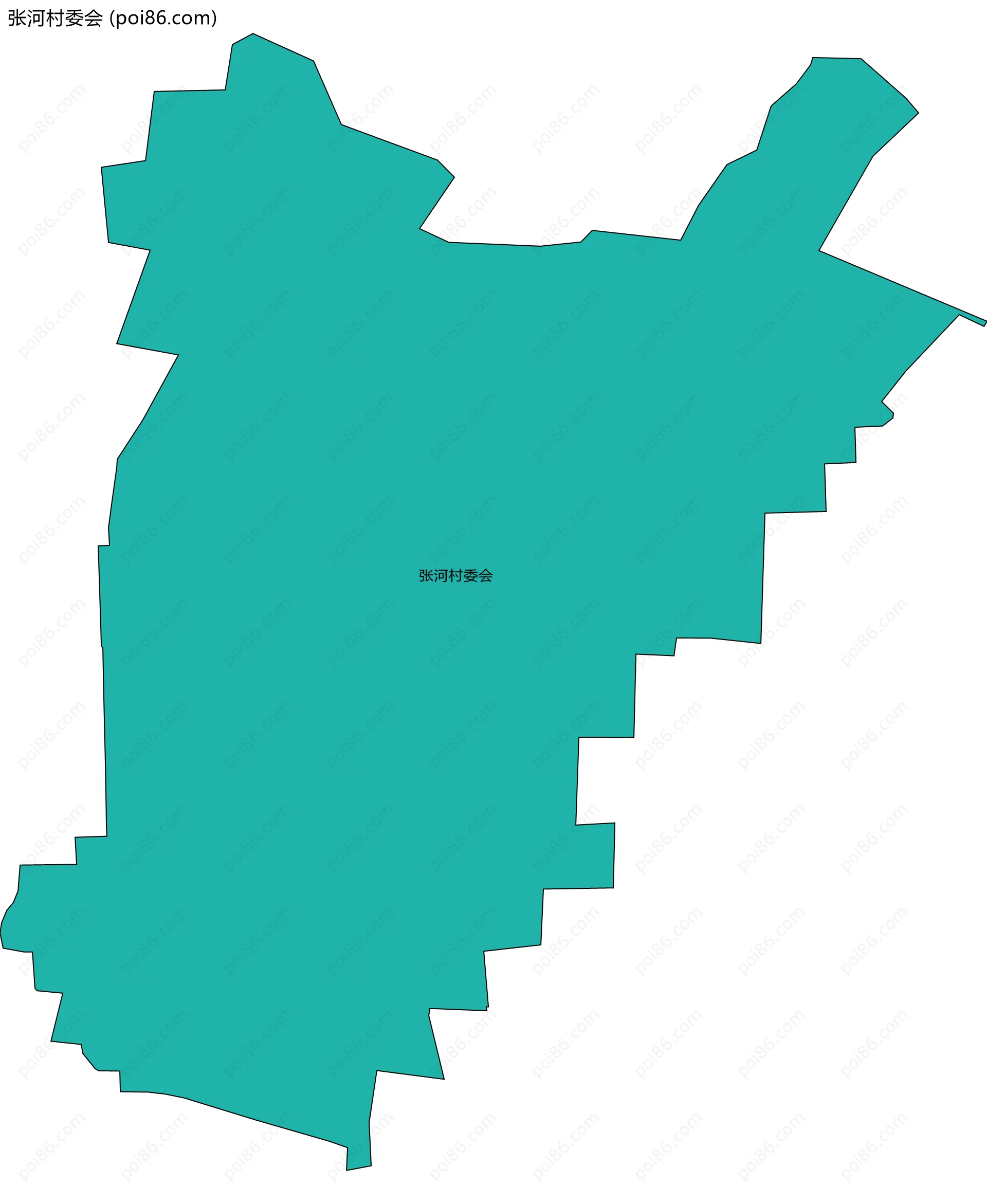 张河村委会边界地图