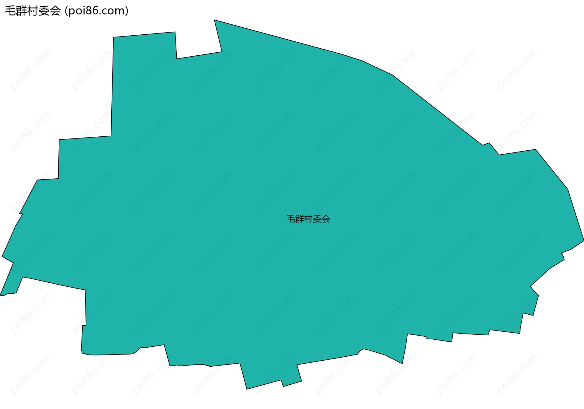 毛群村委会边界地图