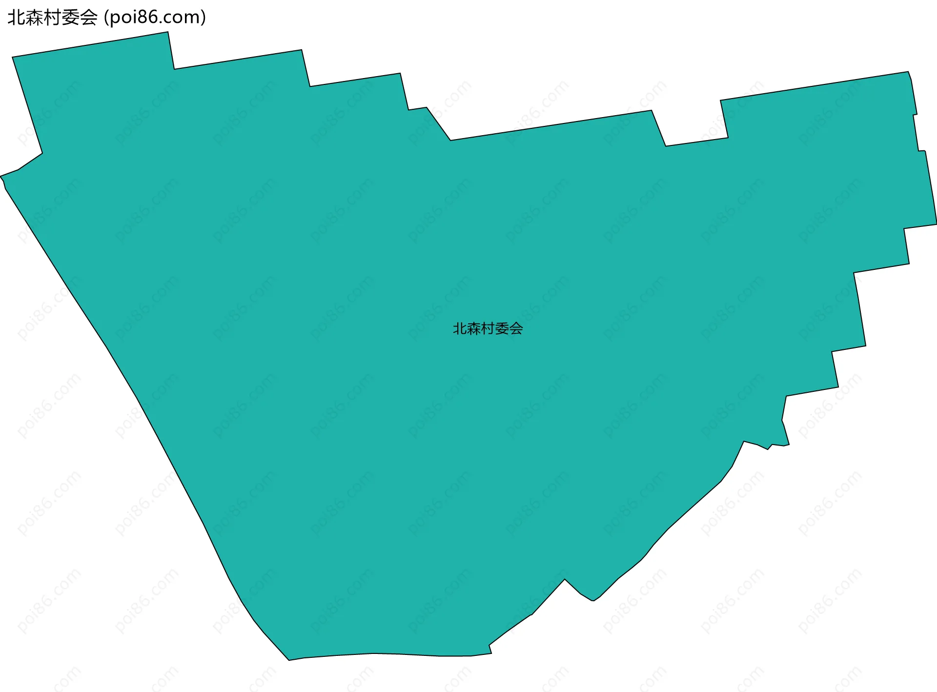 北森村委会边界地图