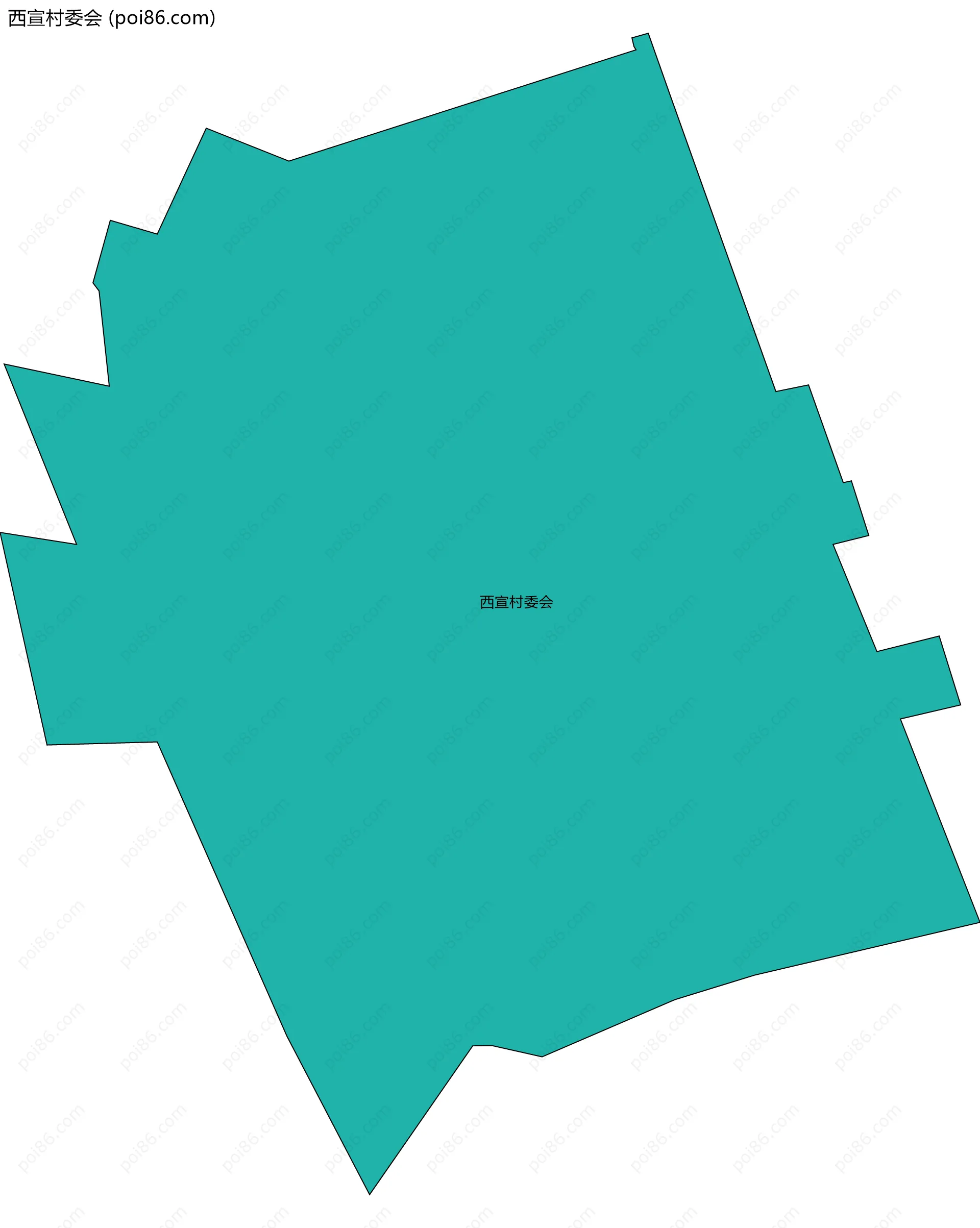 西宣村委会边界地图