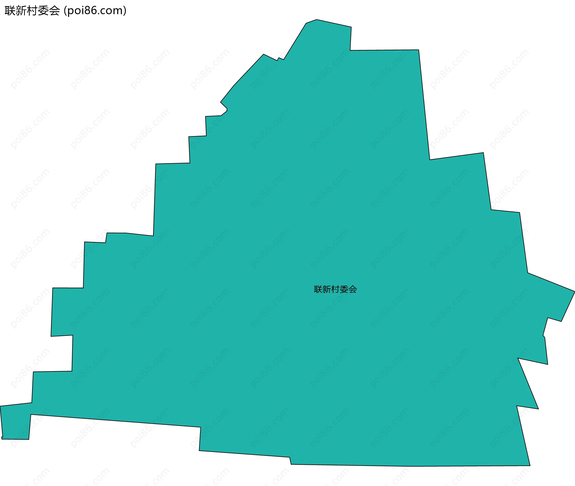 联新村委会边界地图