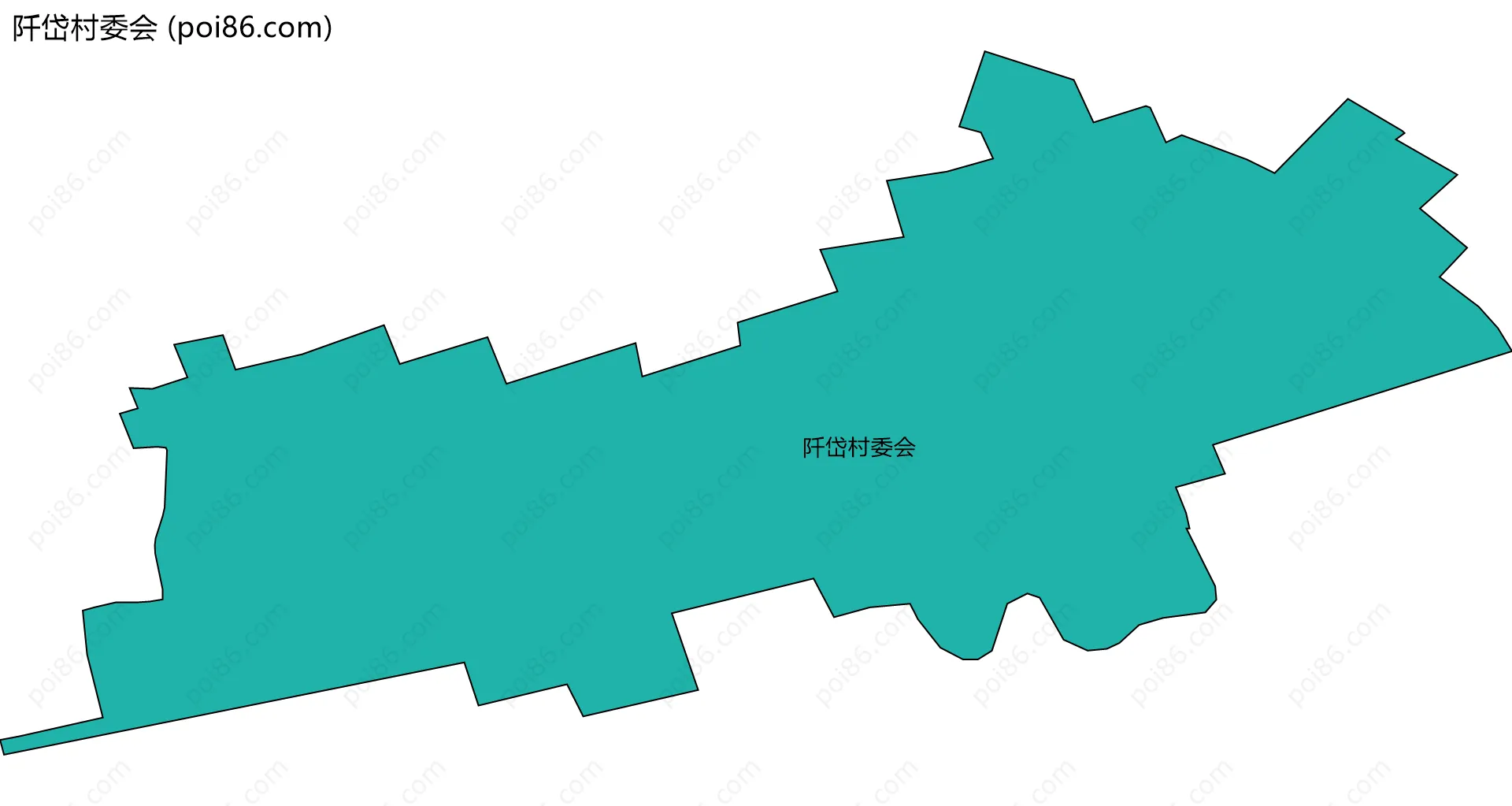 阡岱村委会边界地图