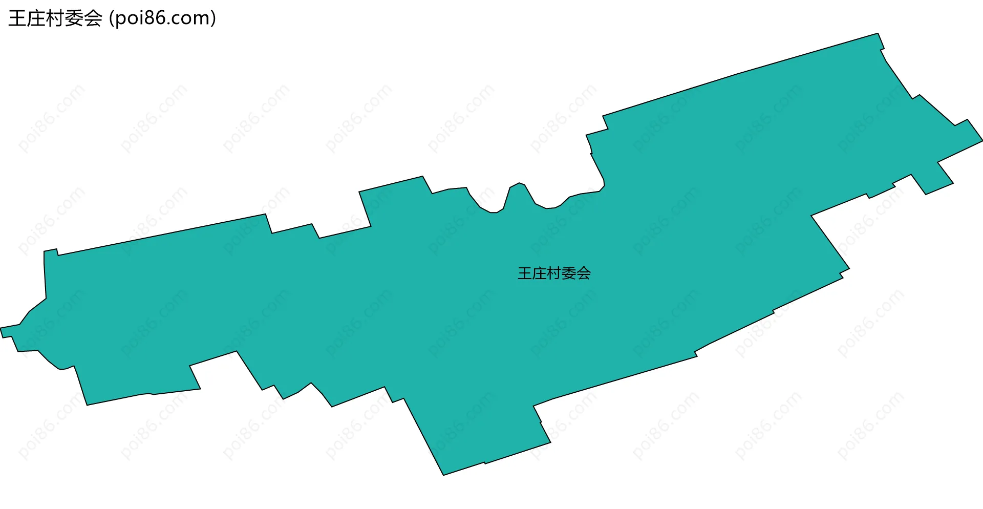 王庄村委会边界地图